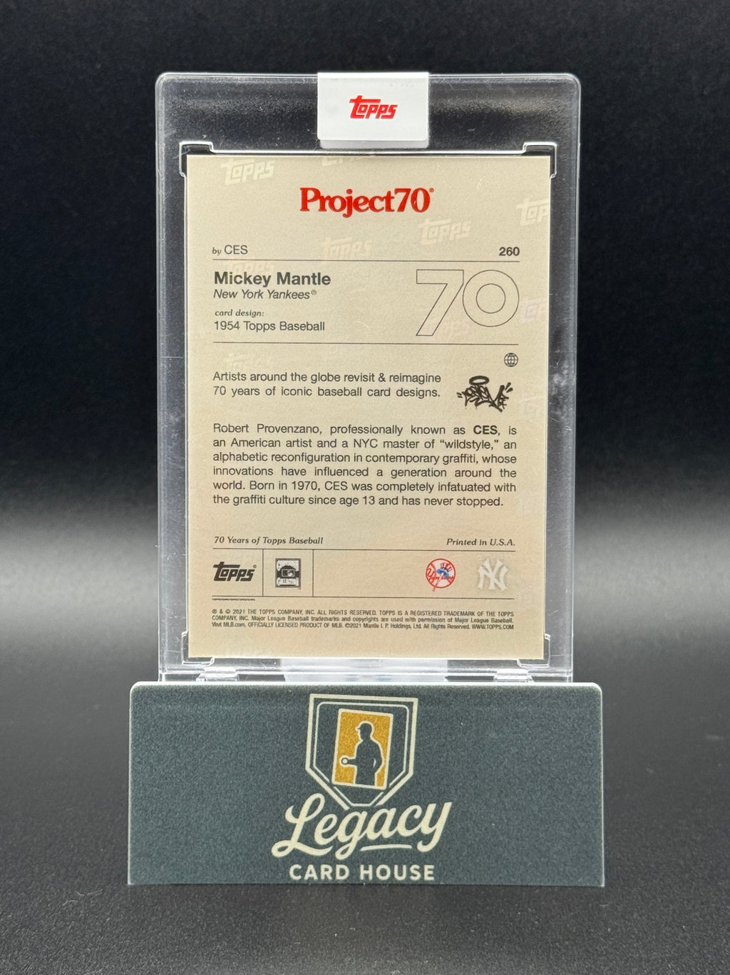 2021-22 Topps Project70 #260 Mickey Mantle