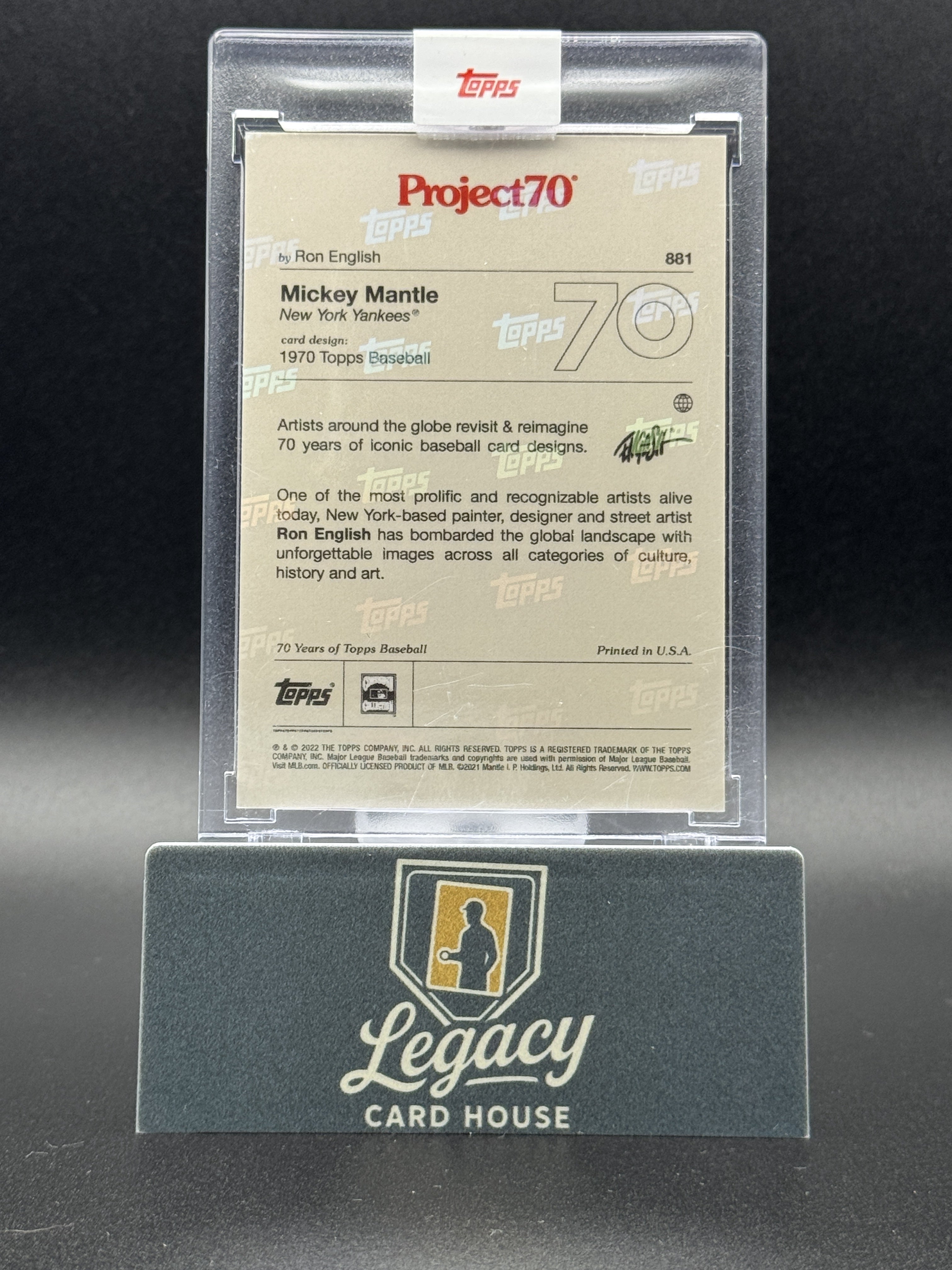 2021-22 Topps Project70 #881 Mickey Mantle
