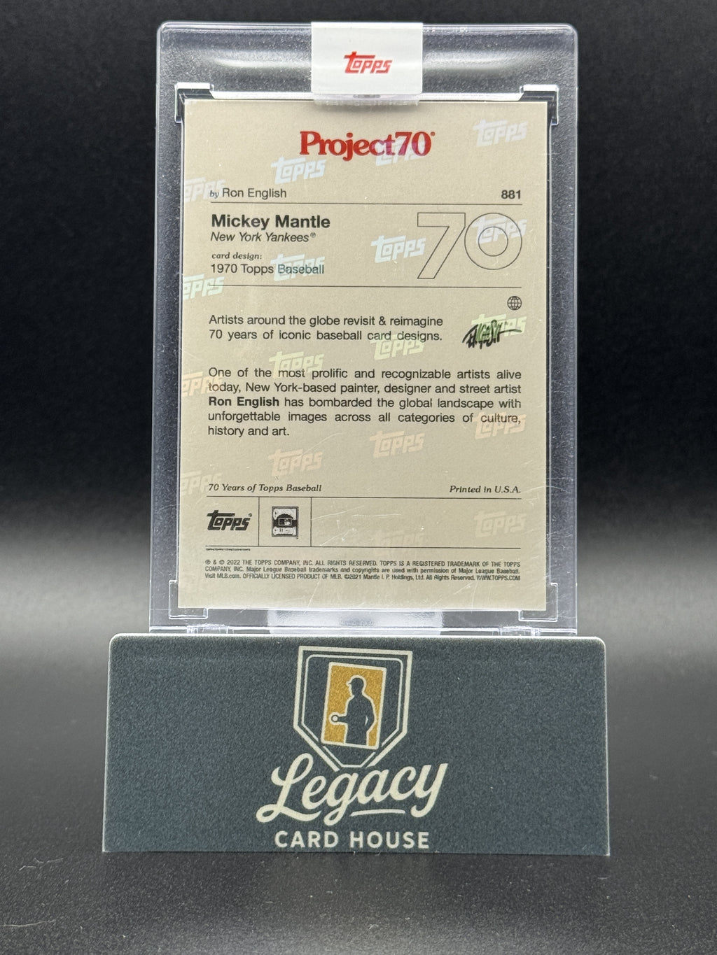 2021-22 Topps Project70 #881 Mickey Mantle