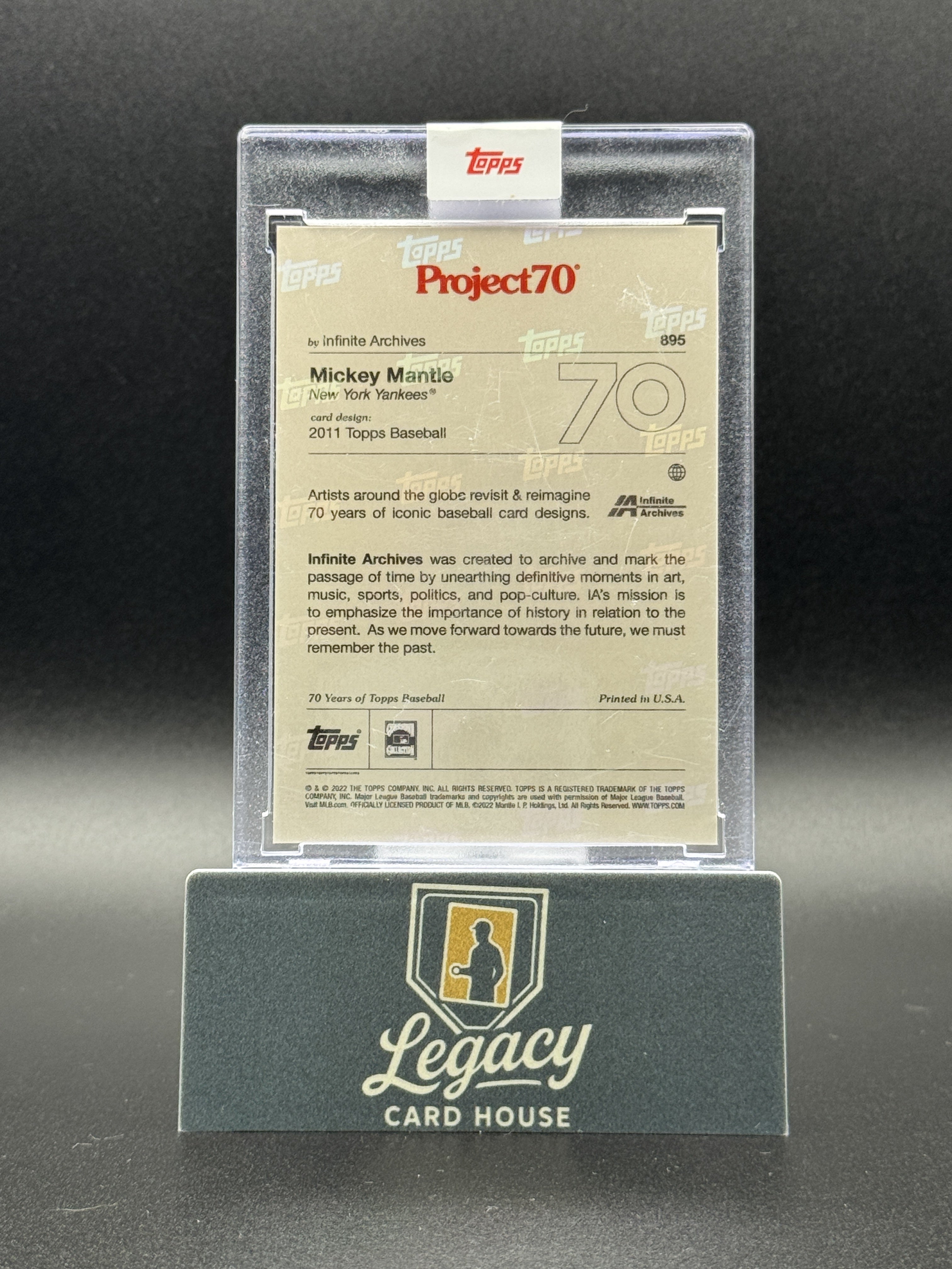 2021-22 Topps Project70 #895 Mickey Mantle