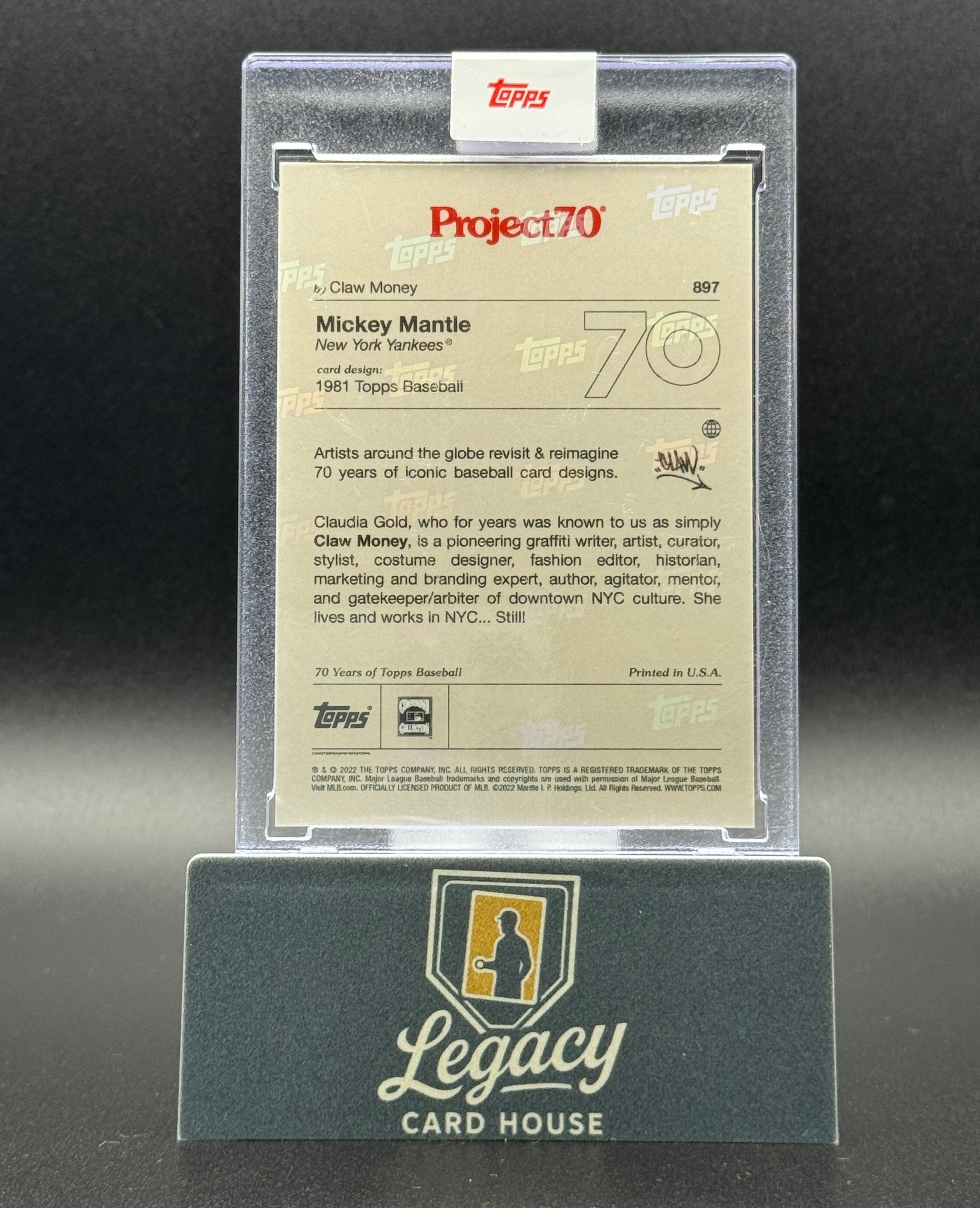 2021-22 Topps Project70 #897 Mickey Mantle