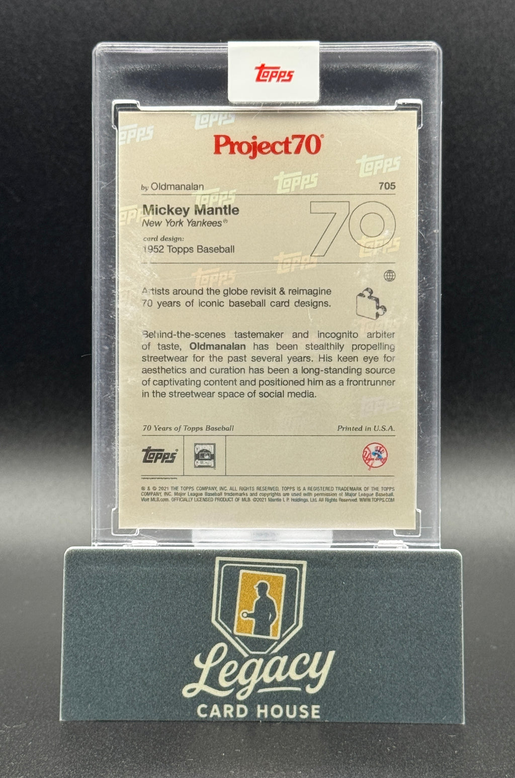 2021-22 Topps Project70 #705 Mickey Mantle