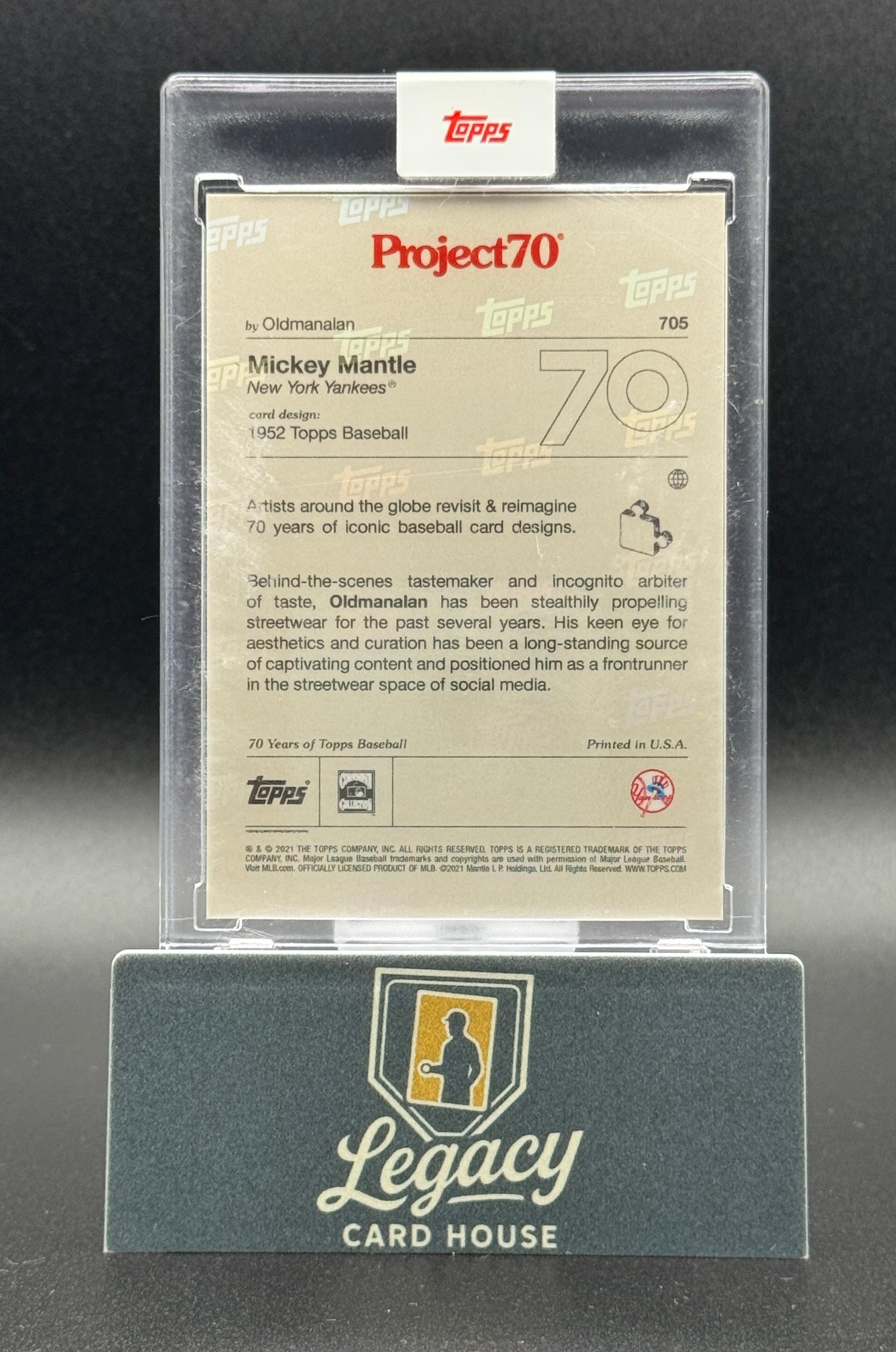 2021-22 Topps Project70 #705 Mickey Mantle
