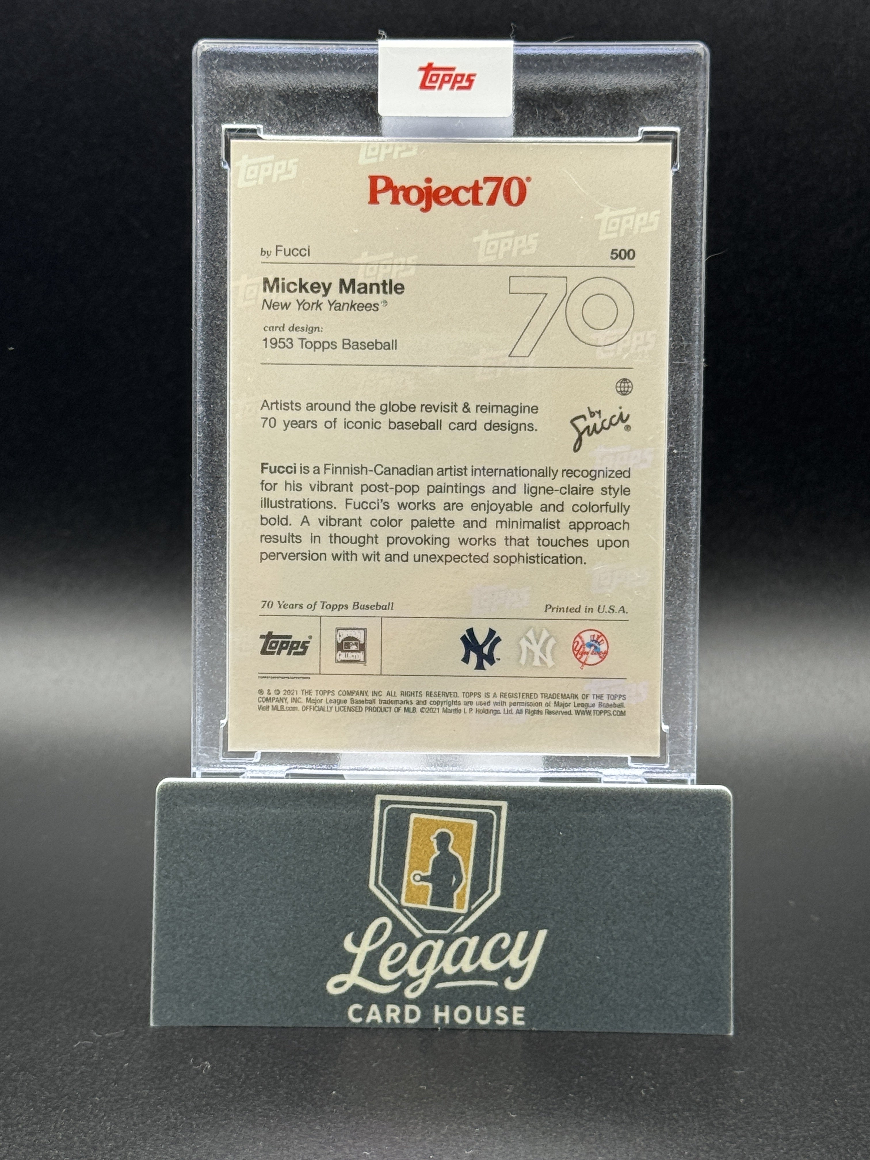 2021-22 Topps Project70 #500 Mickey Mantle