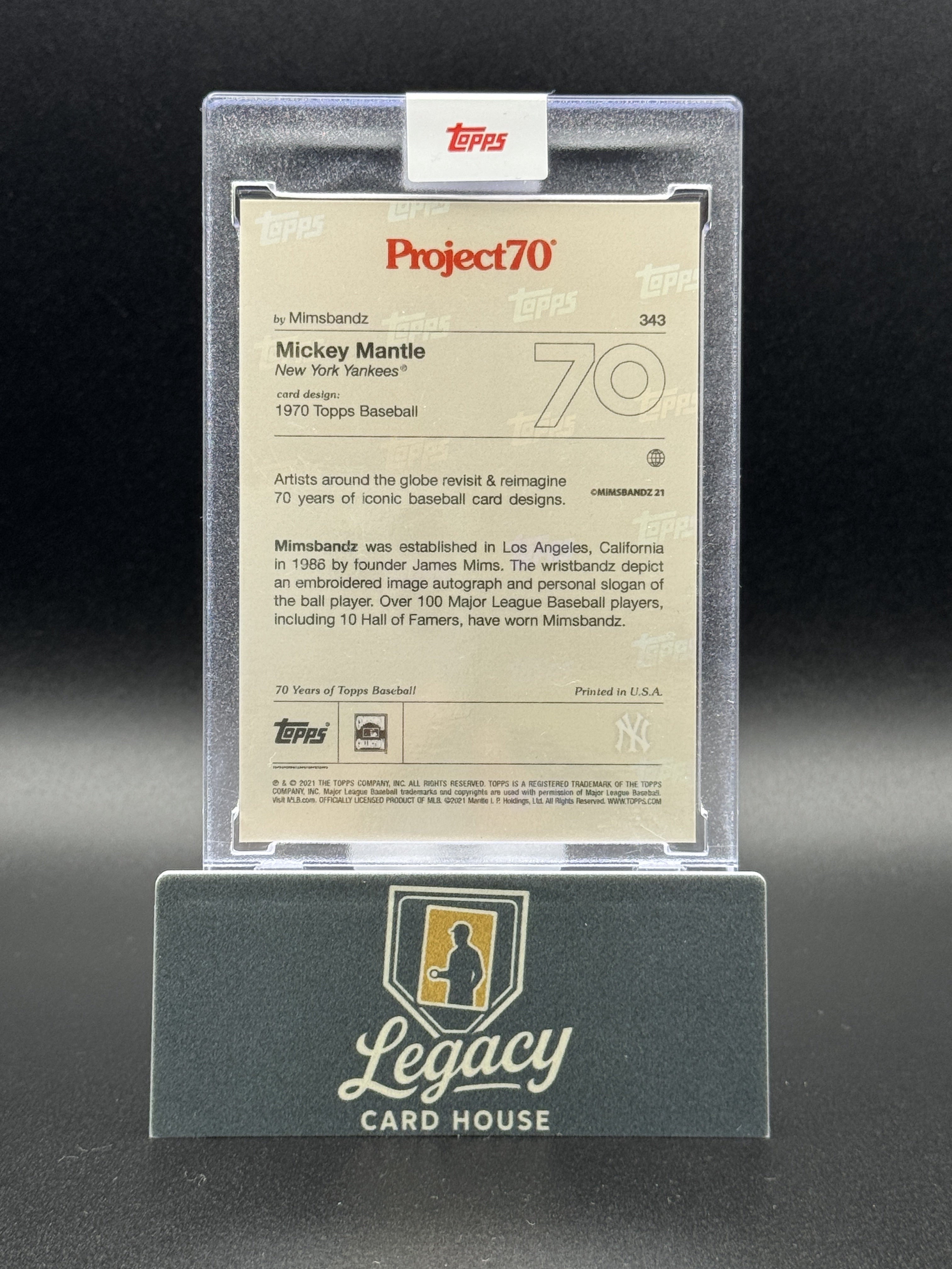 2021-22 Topps Project70 #343 Mickey Mantle
