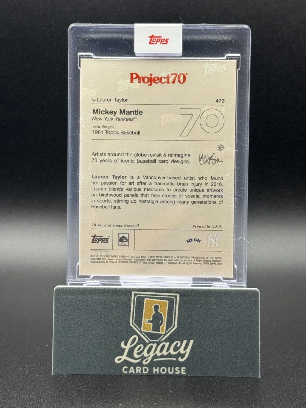 2021-22 Topps Project70 #473 Mickey Mantle