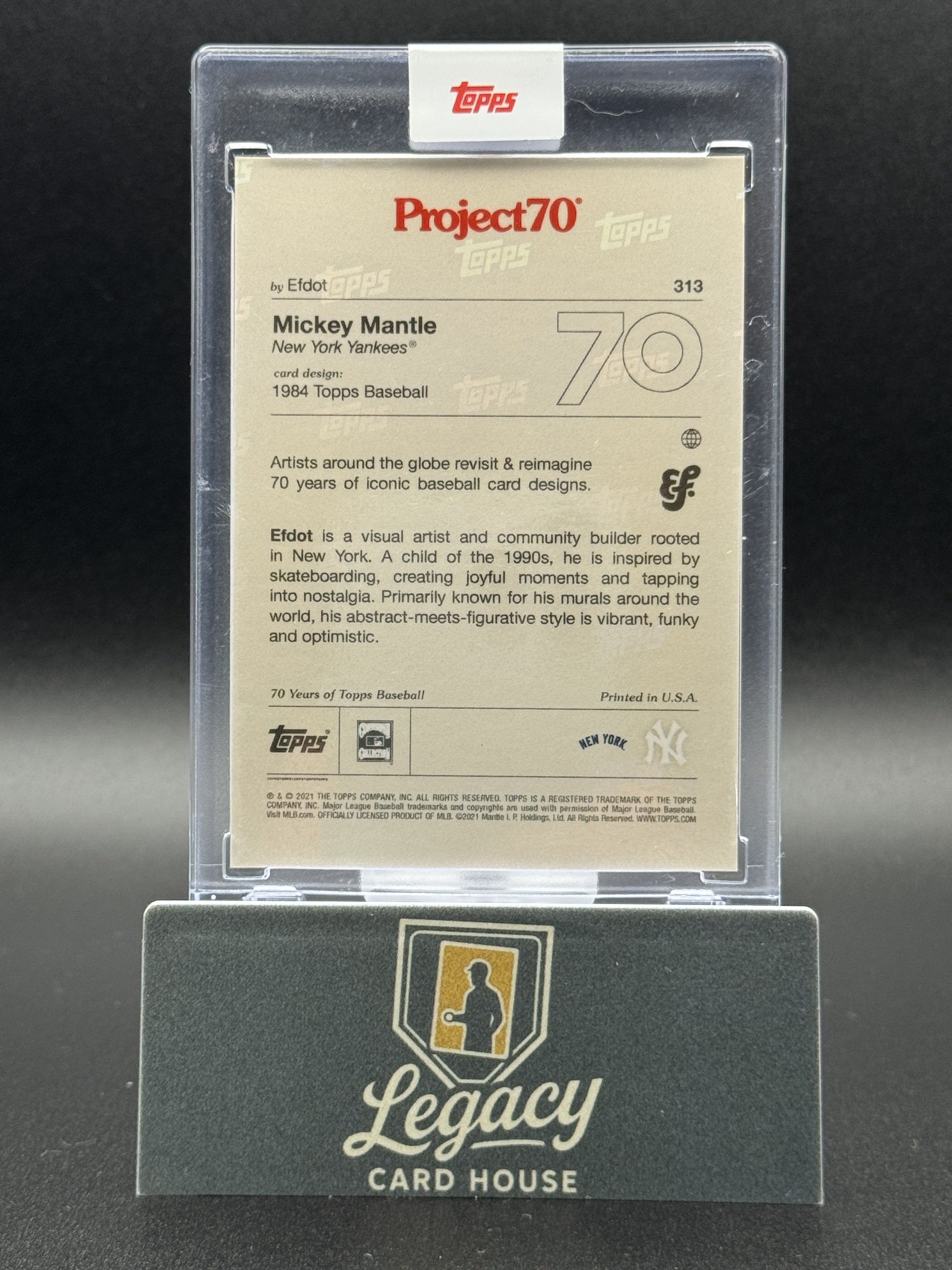 2021-22 Topps Project70 #313 Mickey Mantle