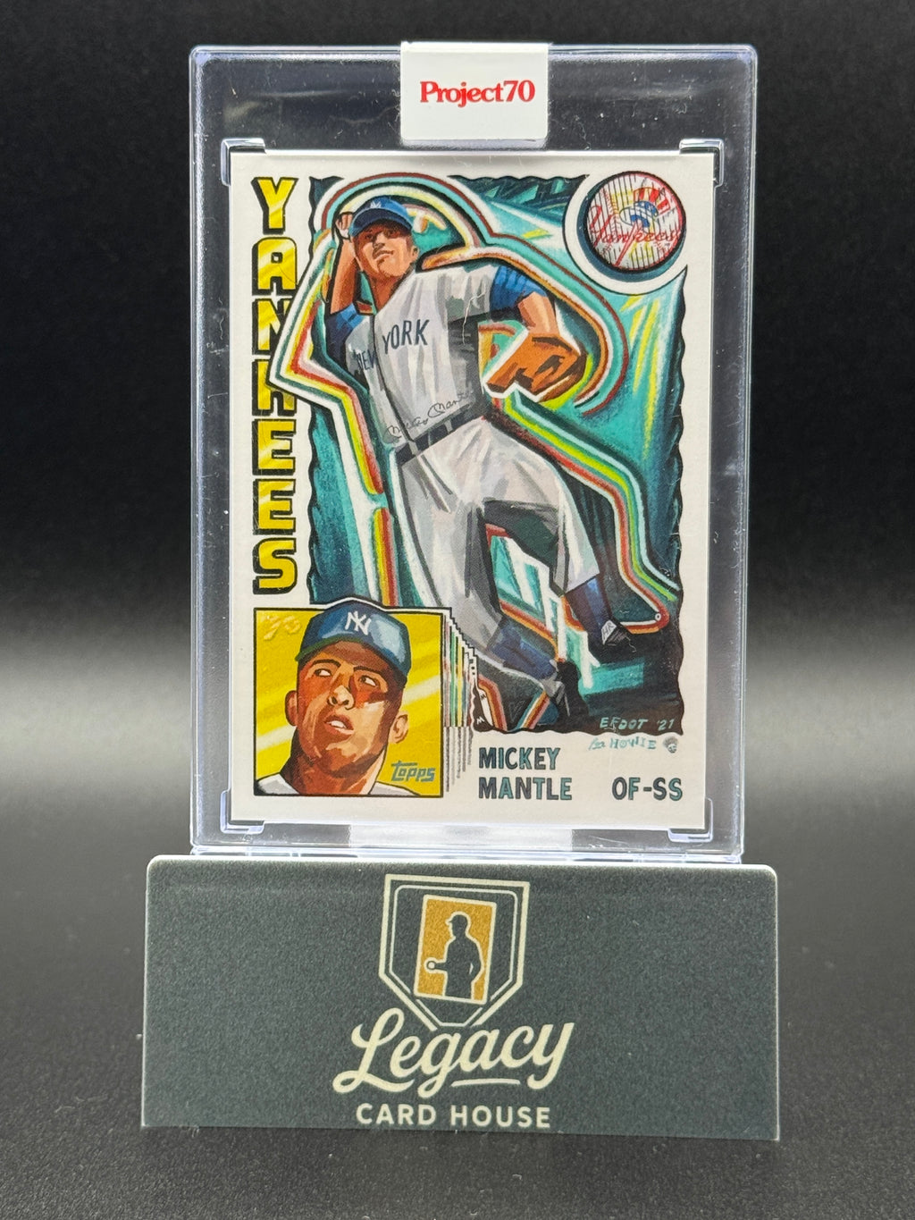 2021-22 Topps Project70 #313 Mickey Mantle