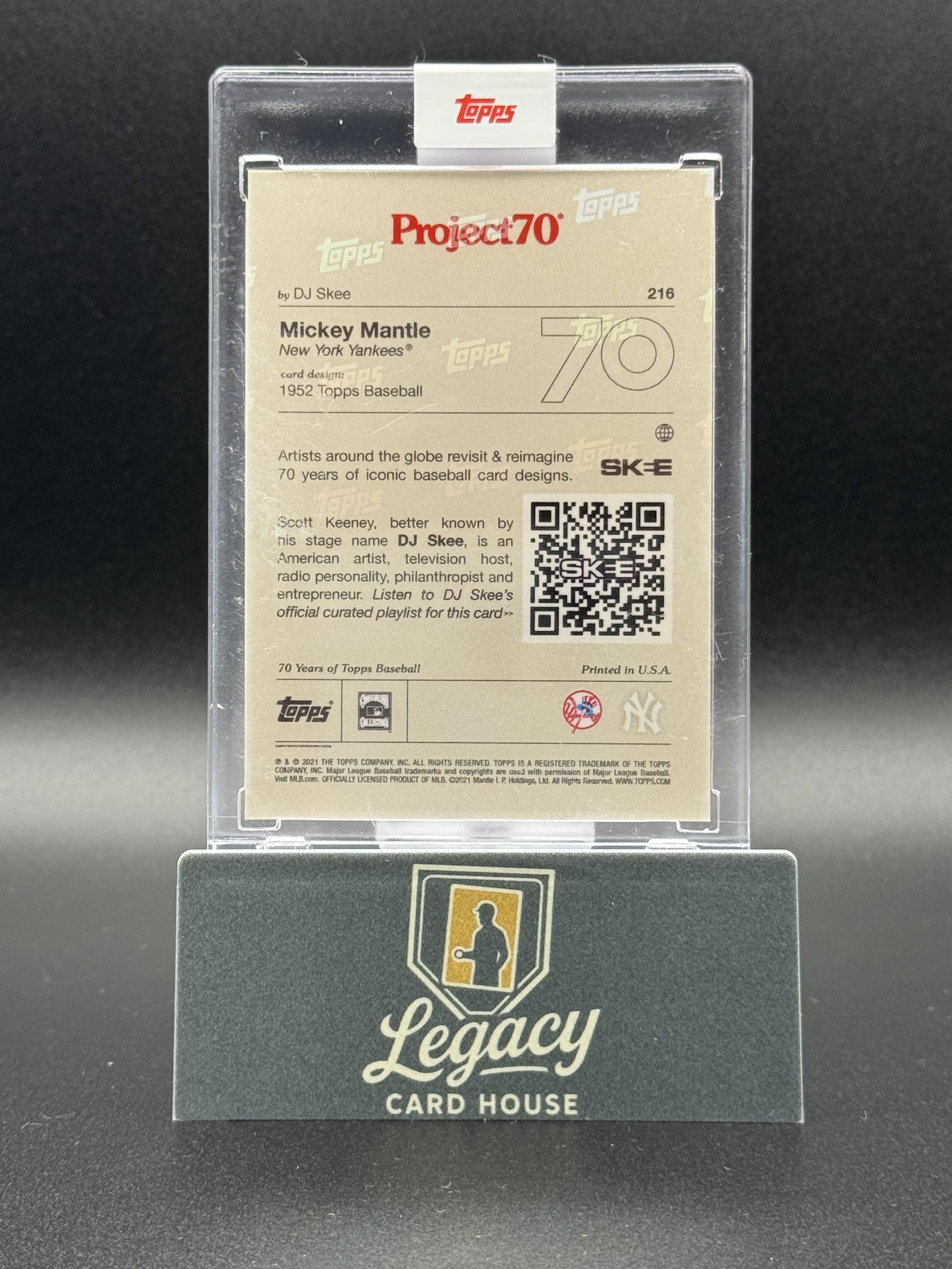 2021-22 Topps Project70 #216 Mickey Mantle