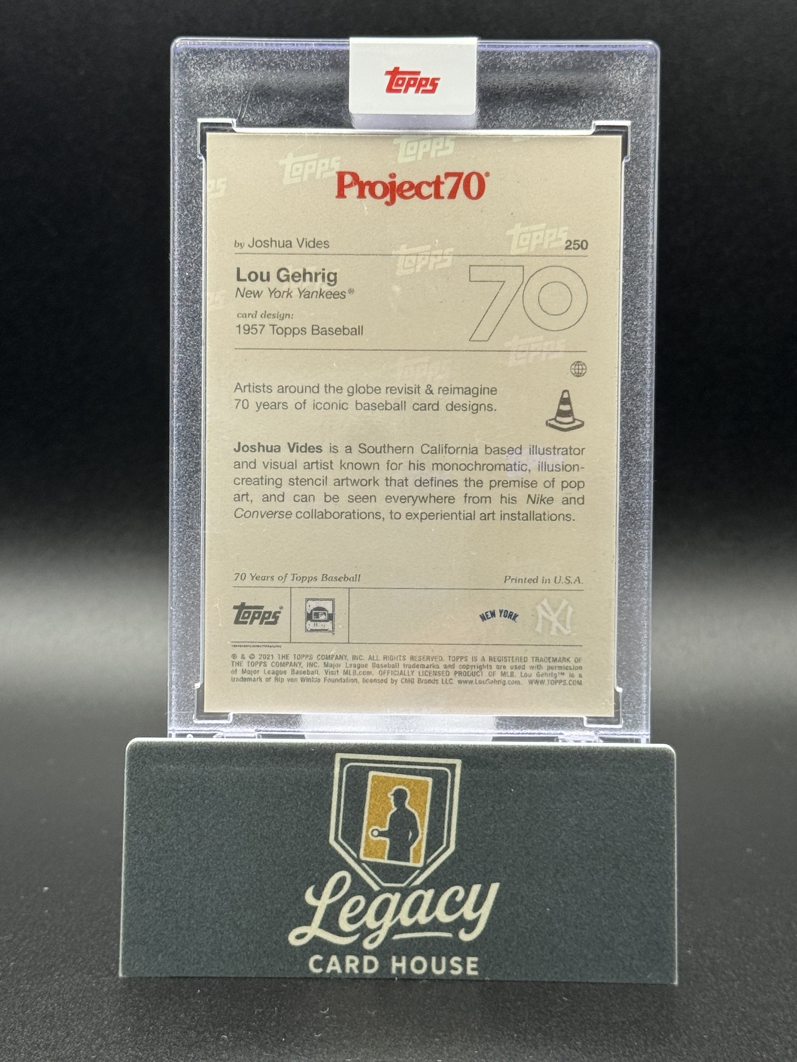 2021-22 Topps Project70 #250 Lou Gehrig