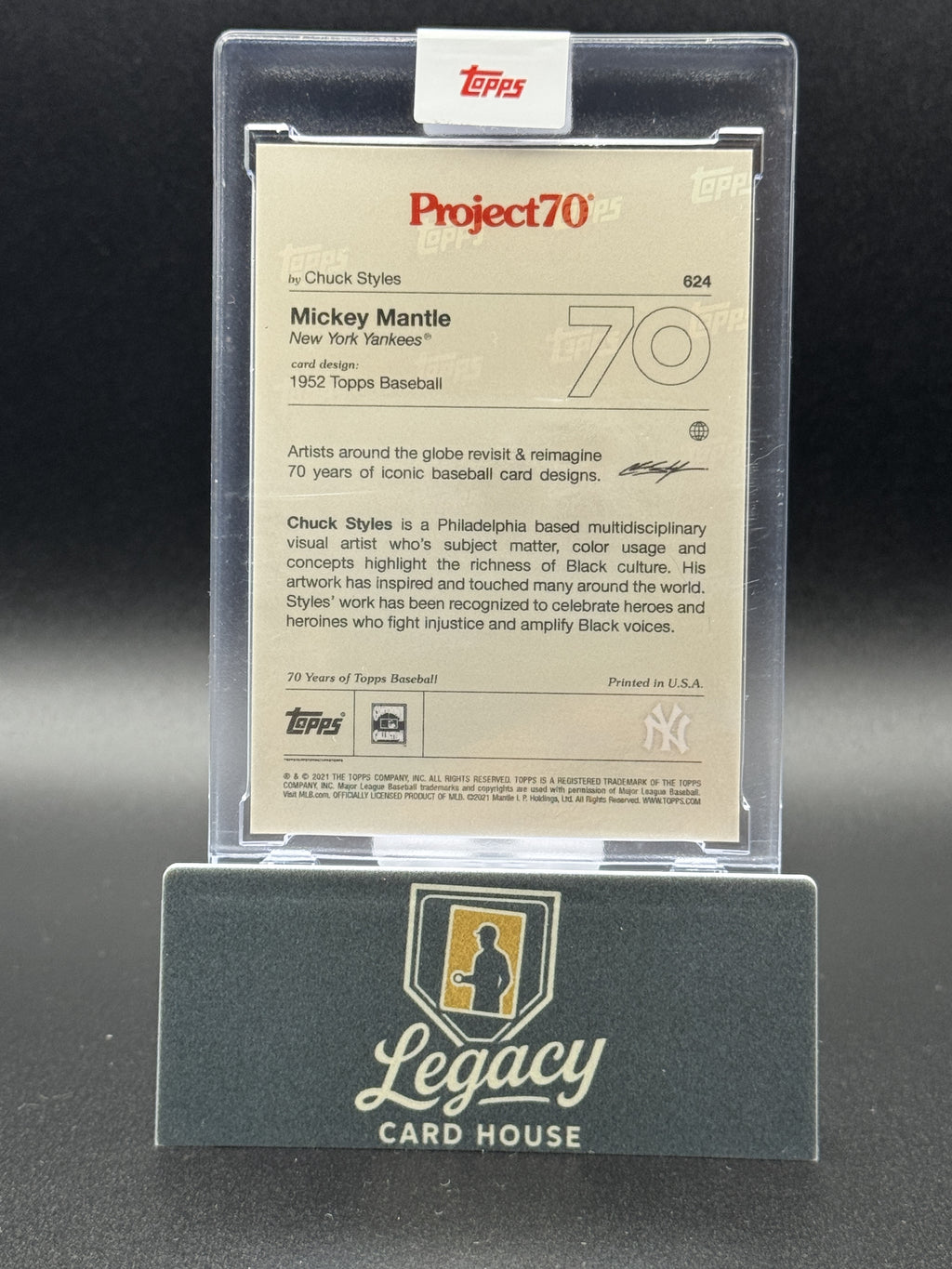 2021-22 Topps Project70 #624 Mickey Mantle
