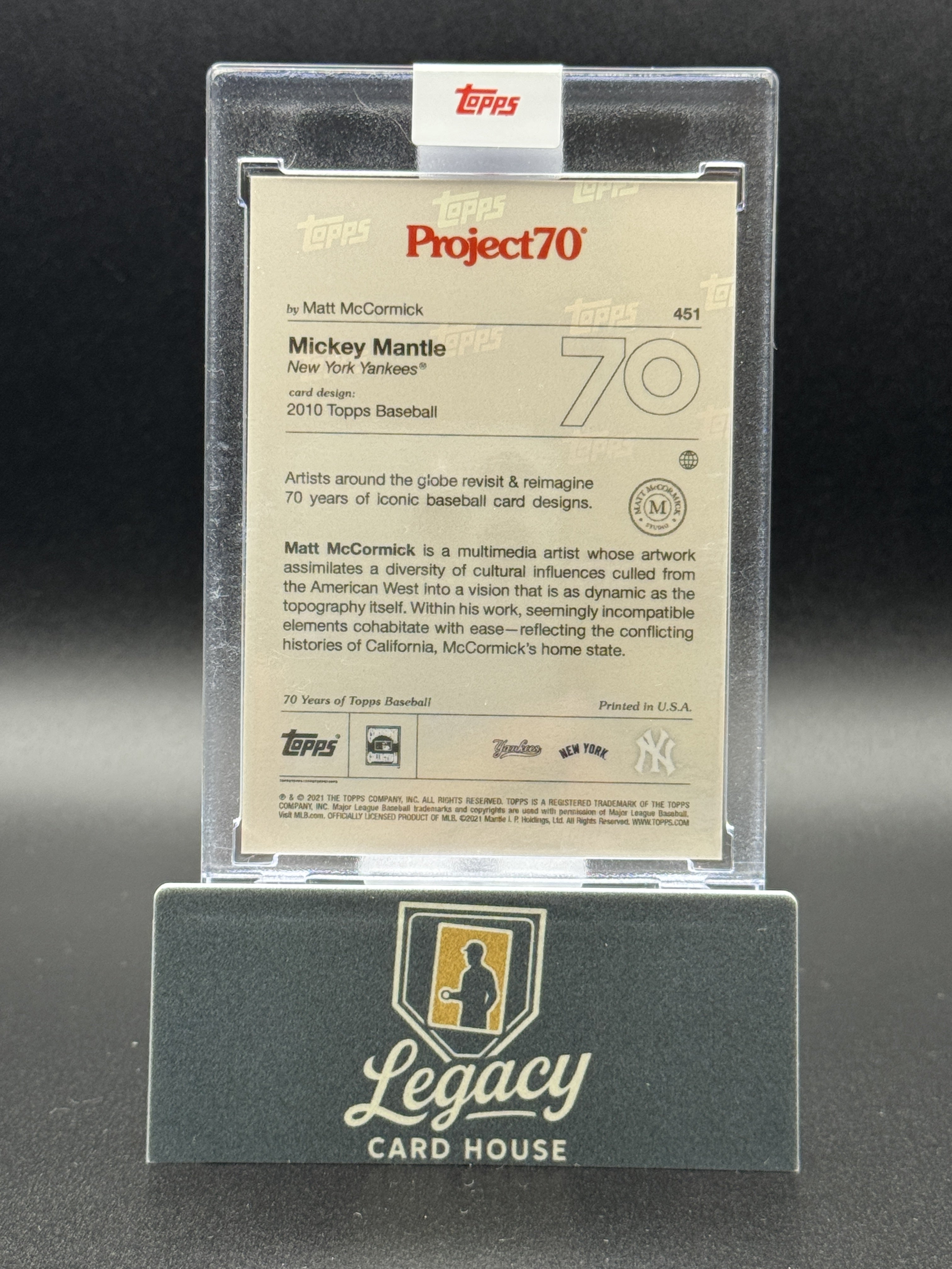 2021-22 Topps Project70 #451 Mickey Mantle