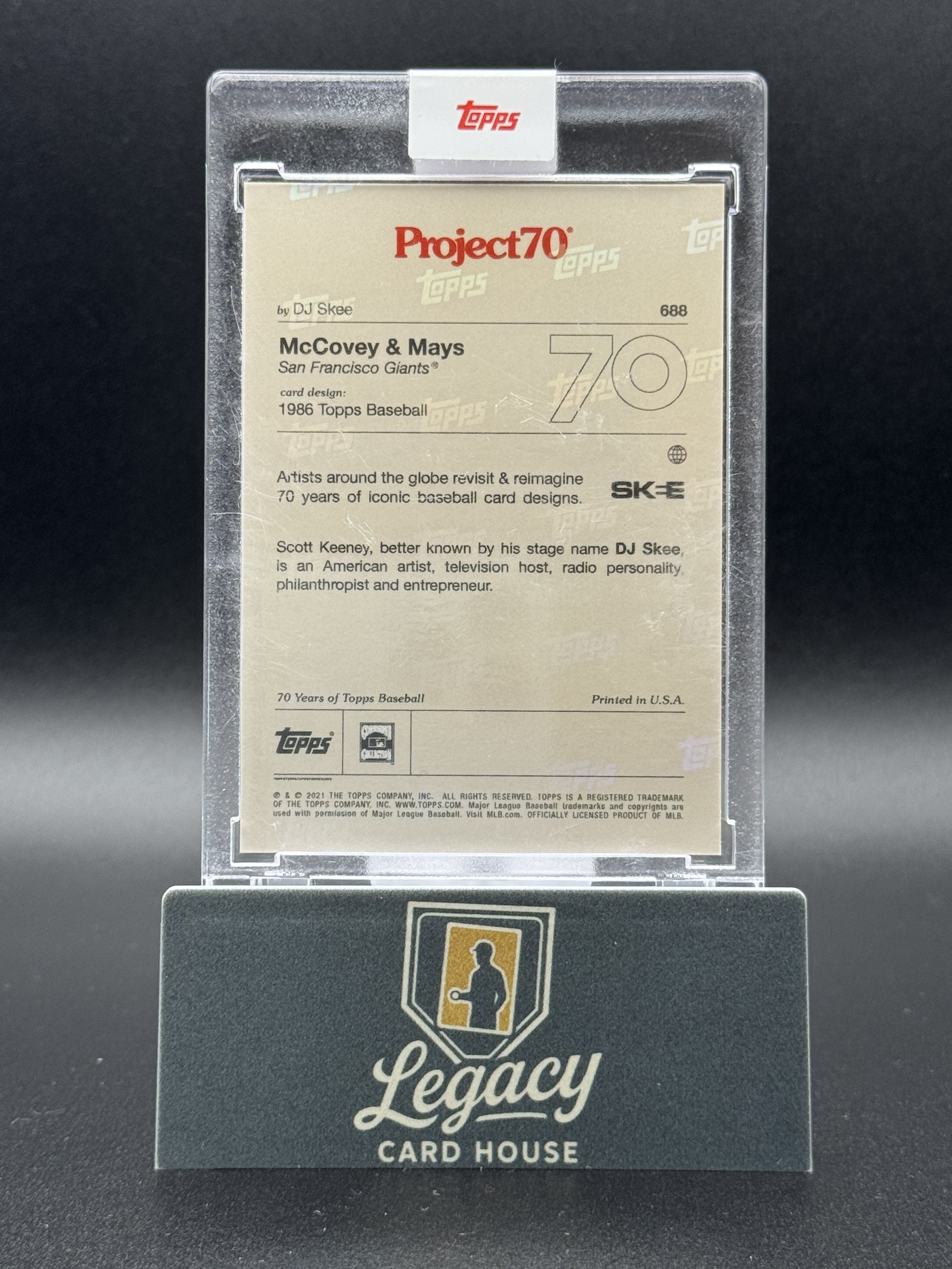 2021-22 Topps Project70 #688 Willie McCovey / Willie Mays PR2536