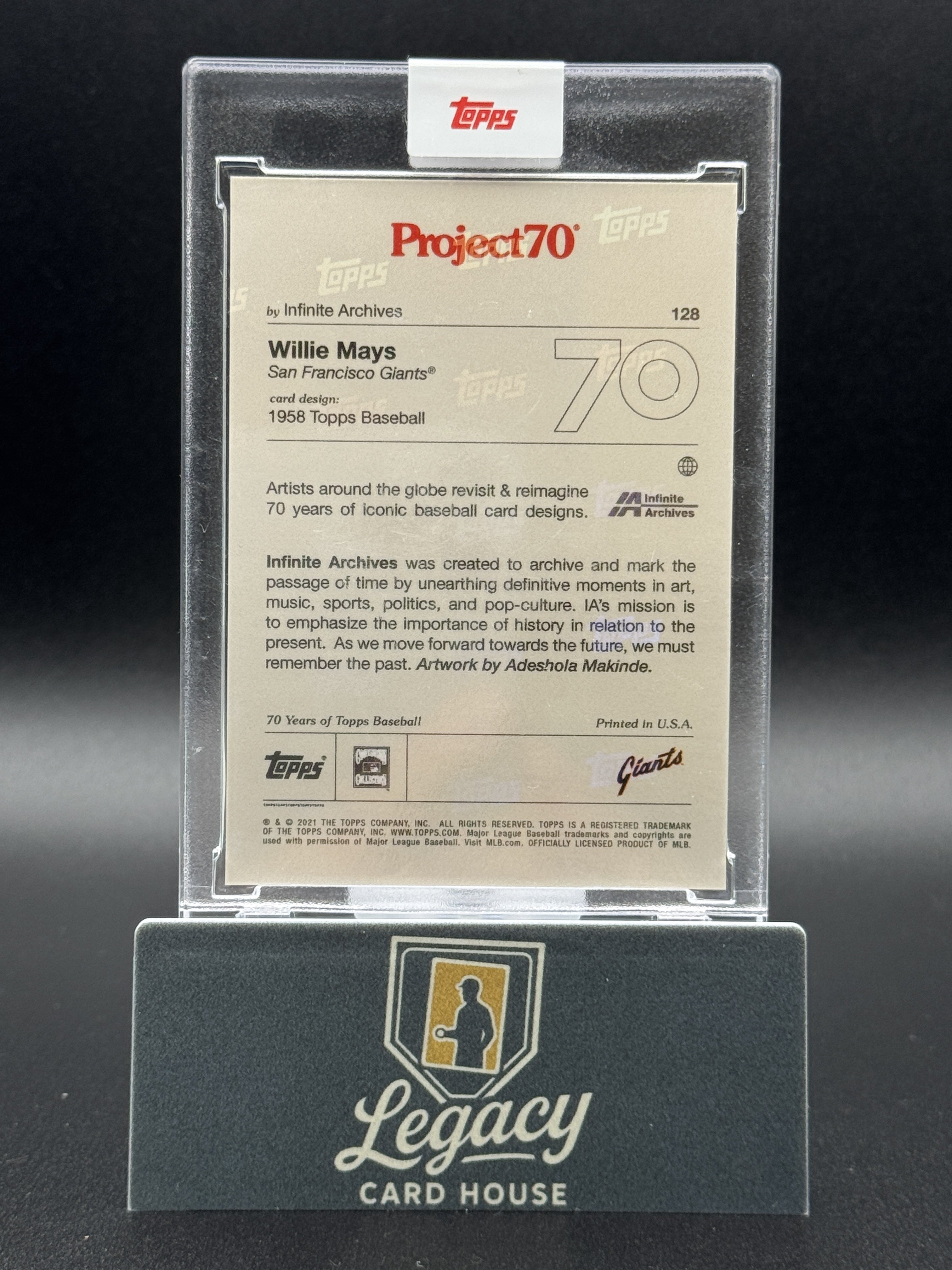 2021-22 Topps Project70 #128 Willie Mays