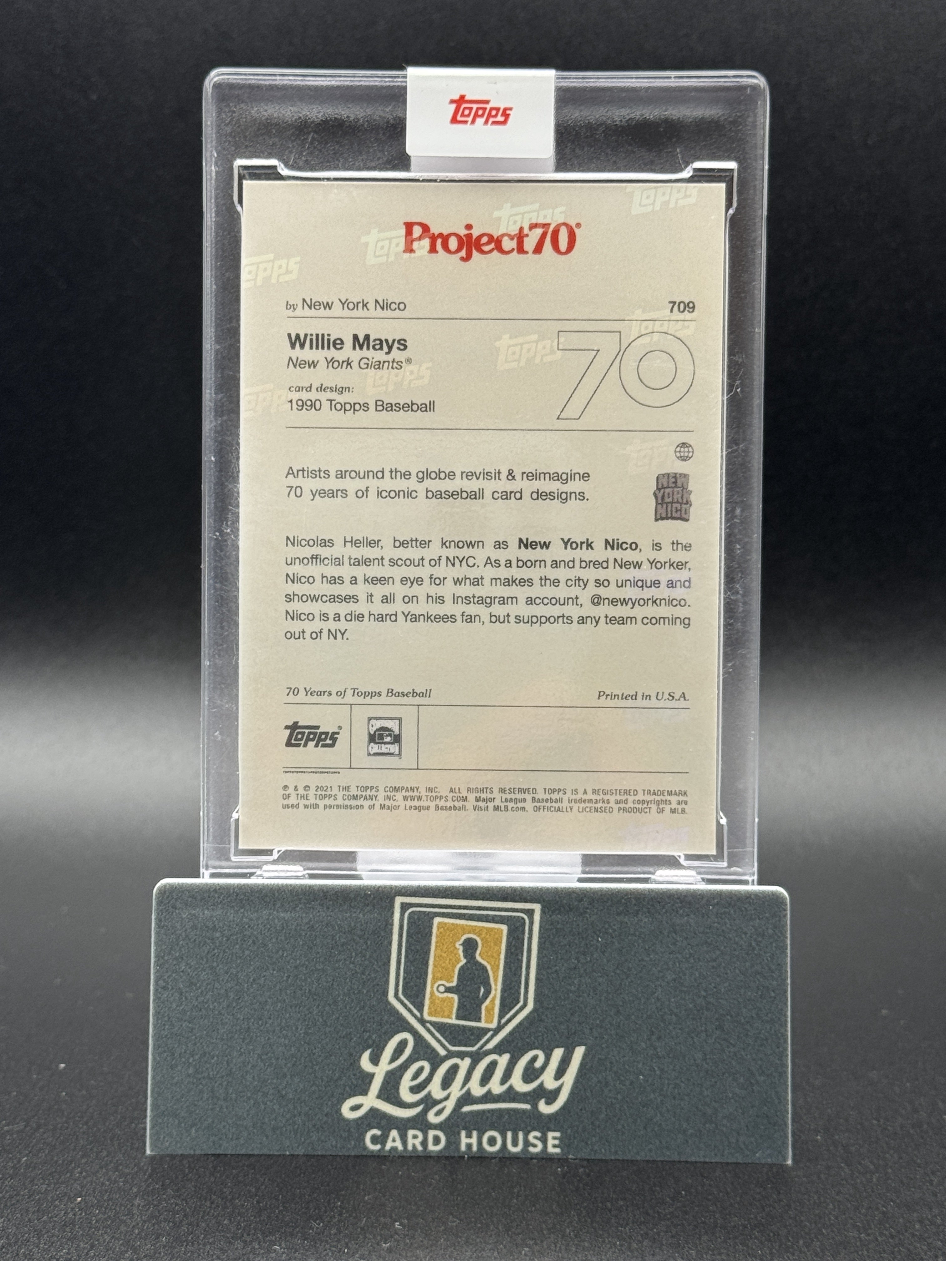 2021-22 Topps Project70 #709 Willie Mays