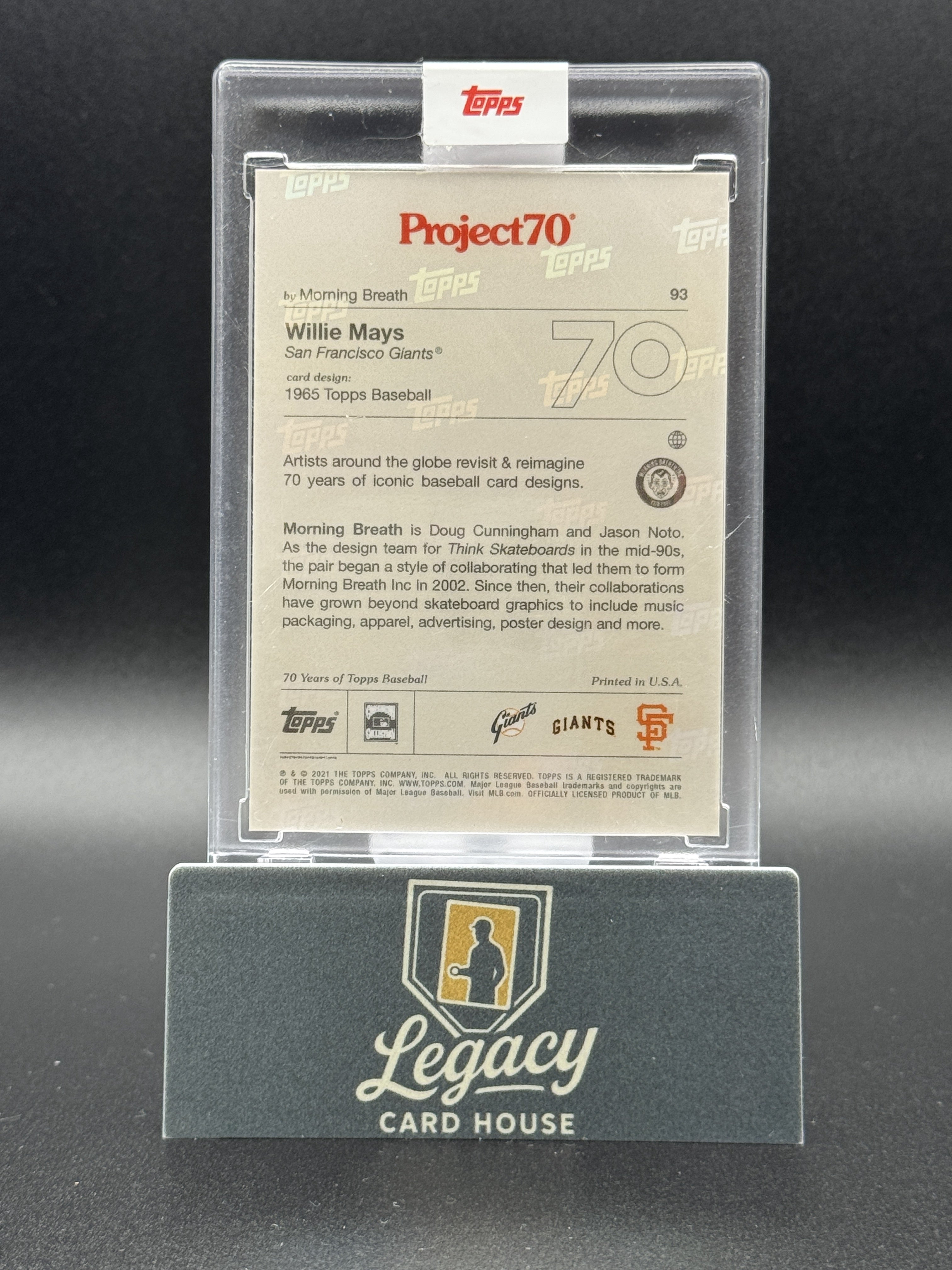 2021-22 Topps Project70 #93 Willie Mays