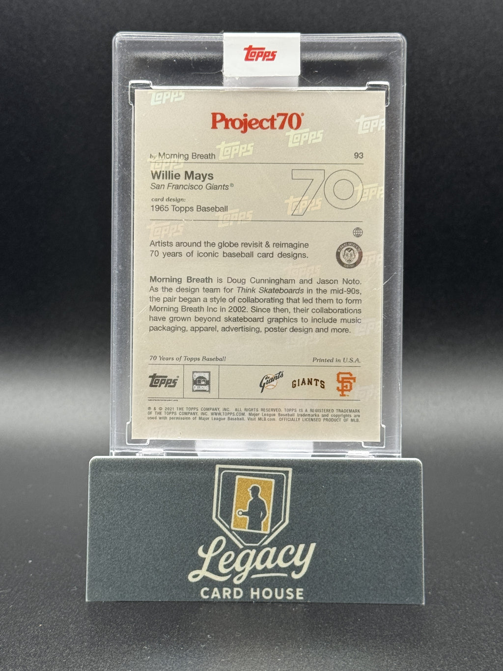 2021-22 Topps Project70 #93 Willie Mays