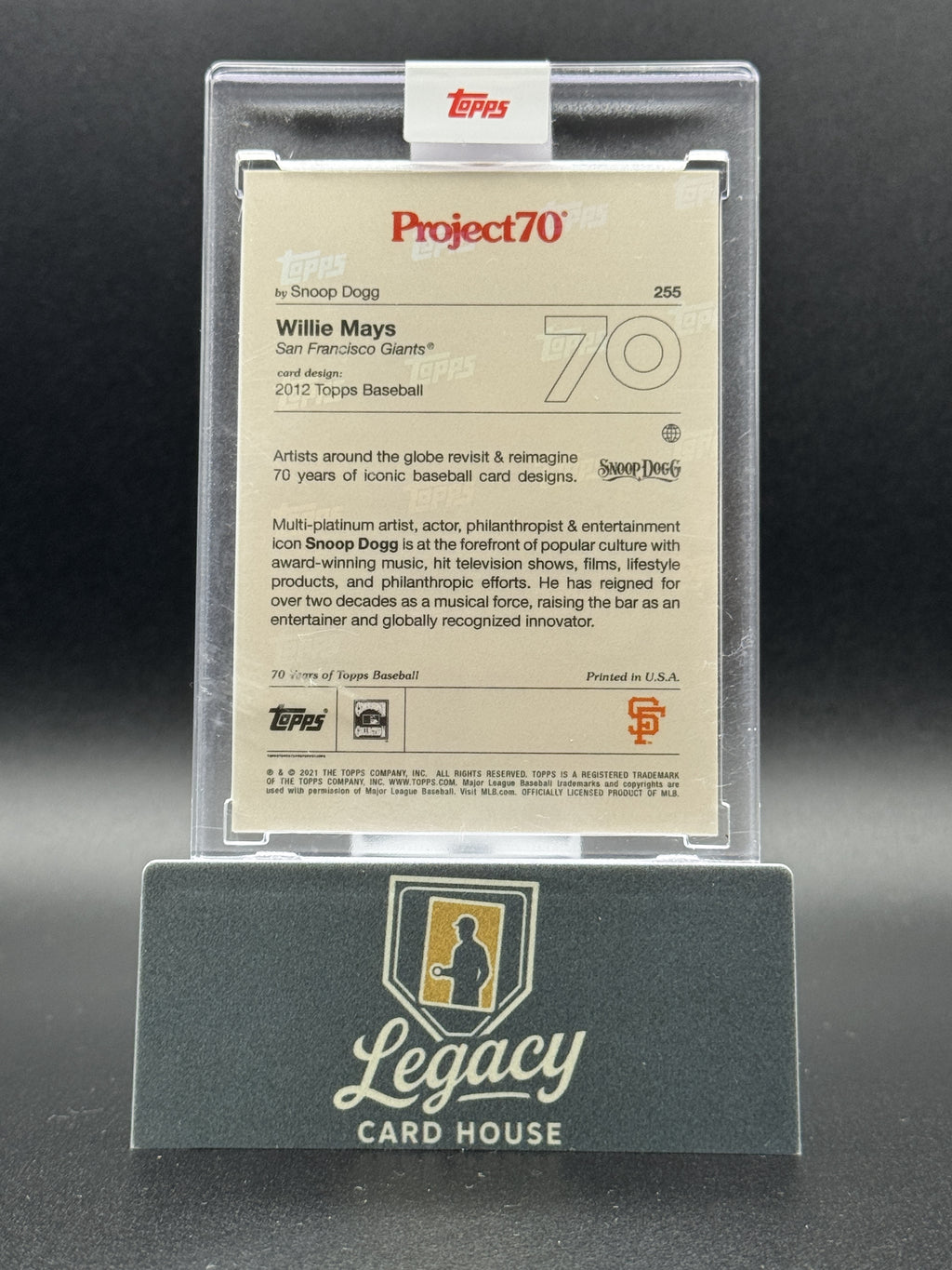 2021-22 Topps Project70 #255 Willie Mays
