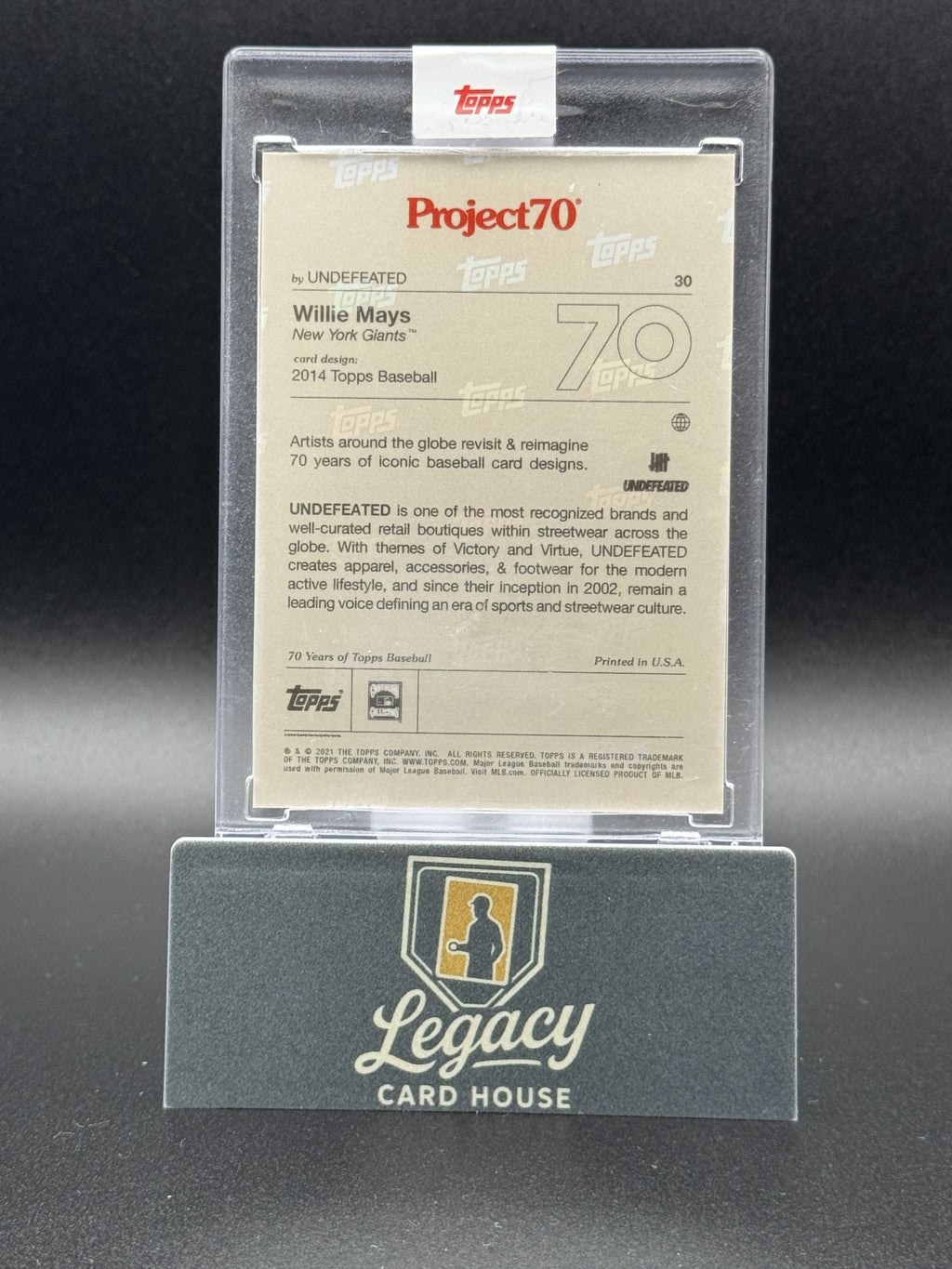 2021-22 Topps Project70 #30 Willie Mays