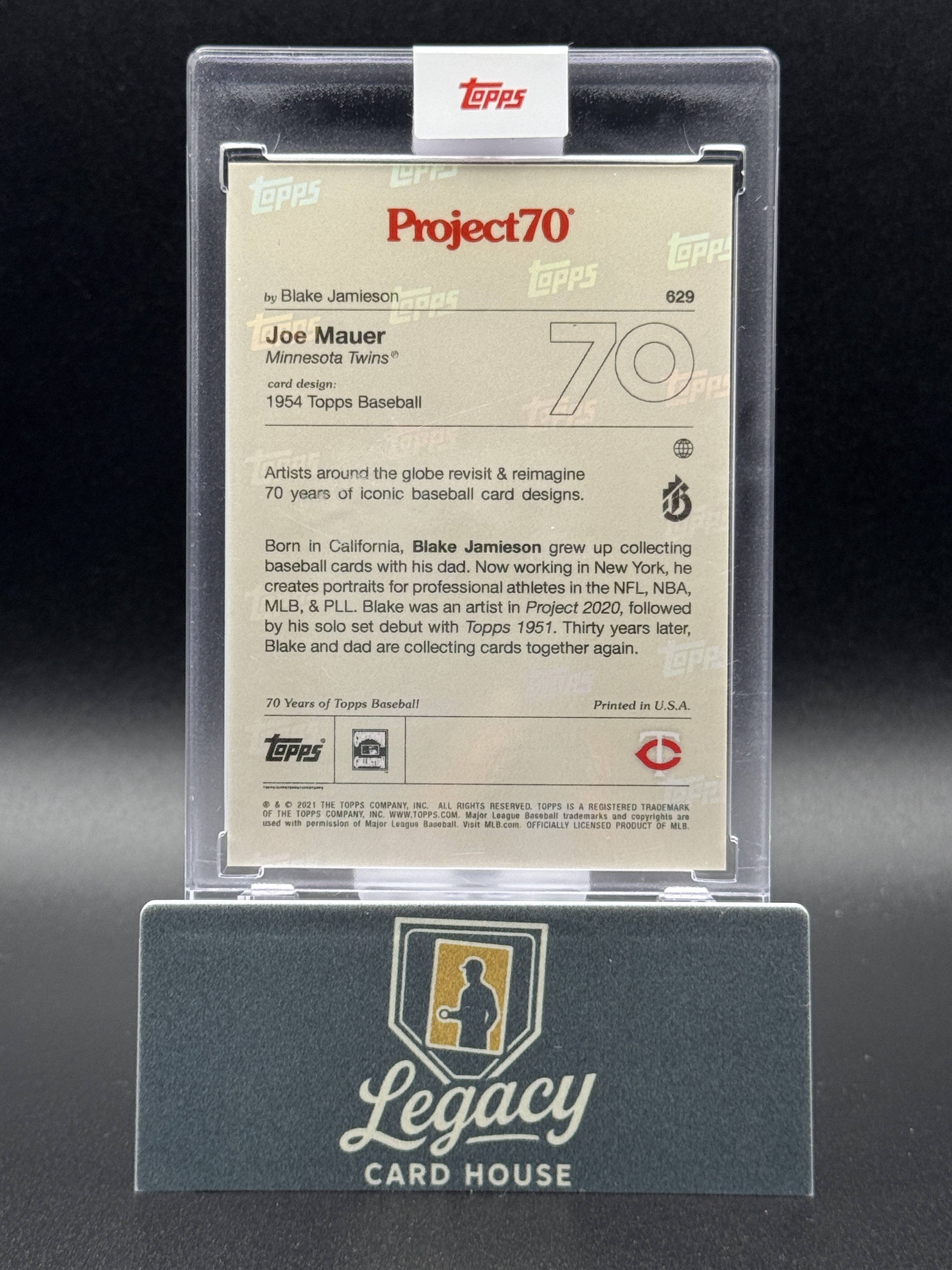 2021-22 Topps Project70 #629 Joe Mauer
