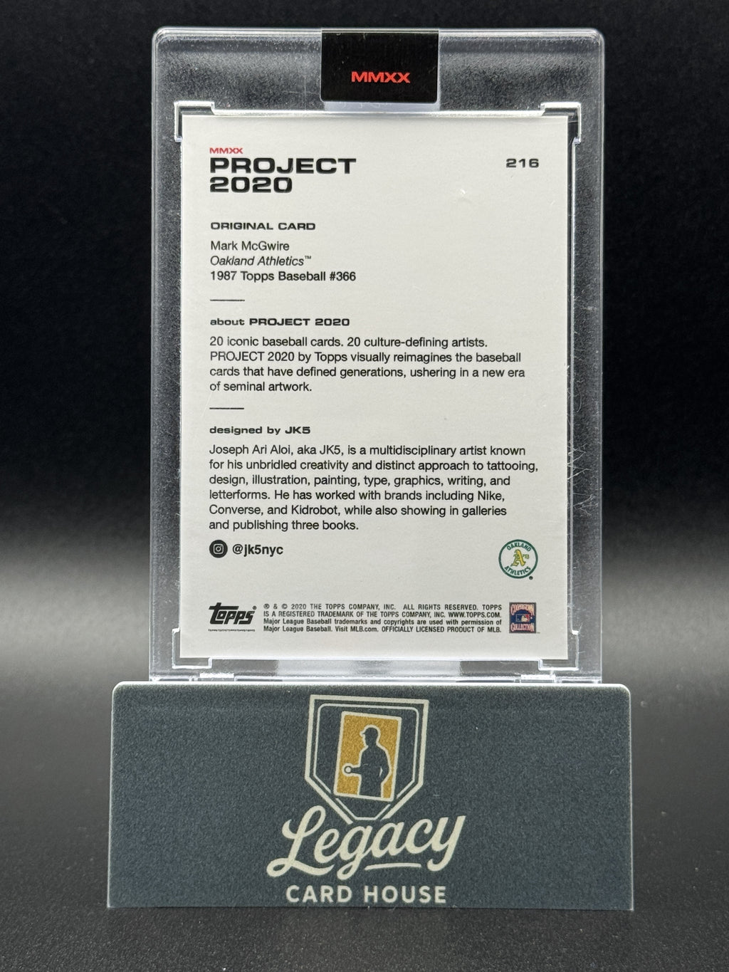 2020 Topps Project 2020 #216 Mark McGwire
