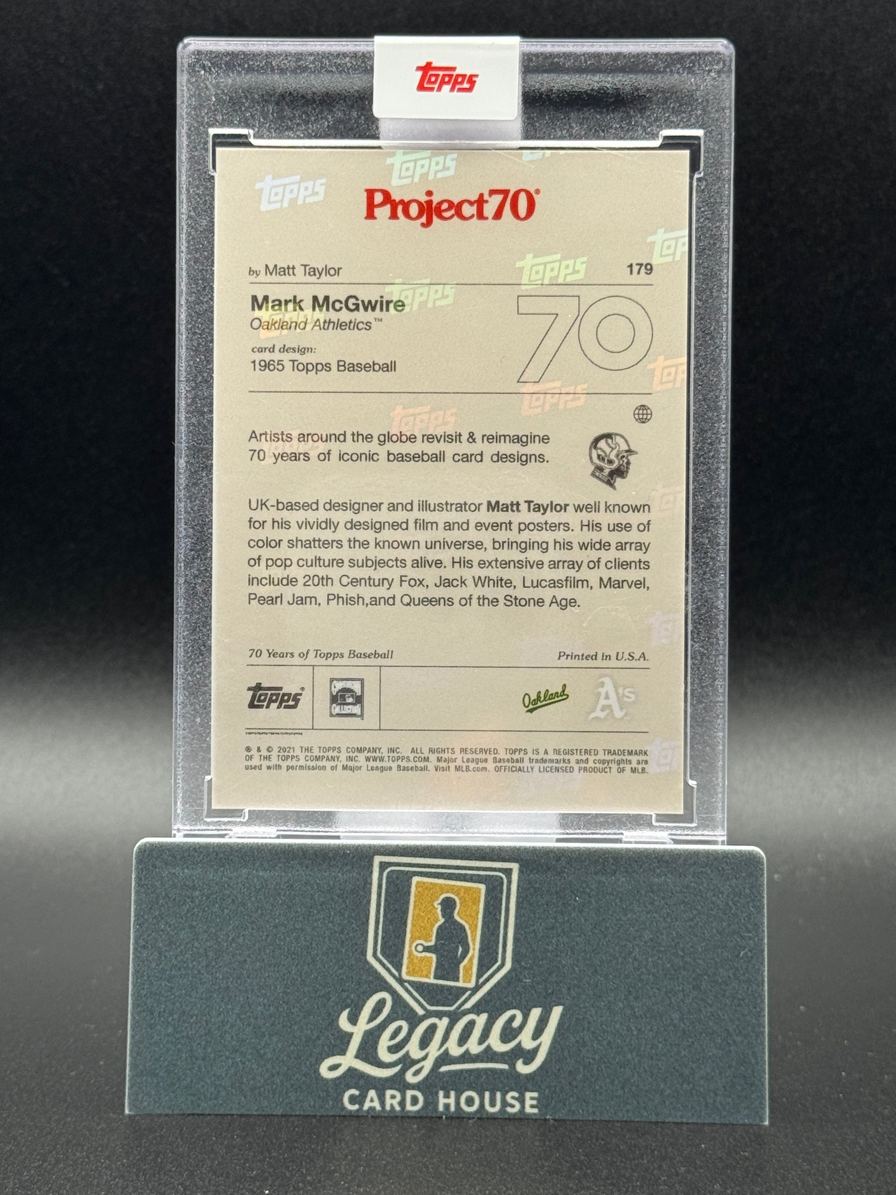 2021-22 Topps Project70 #179 Mark McGwire