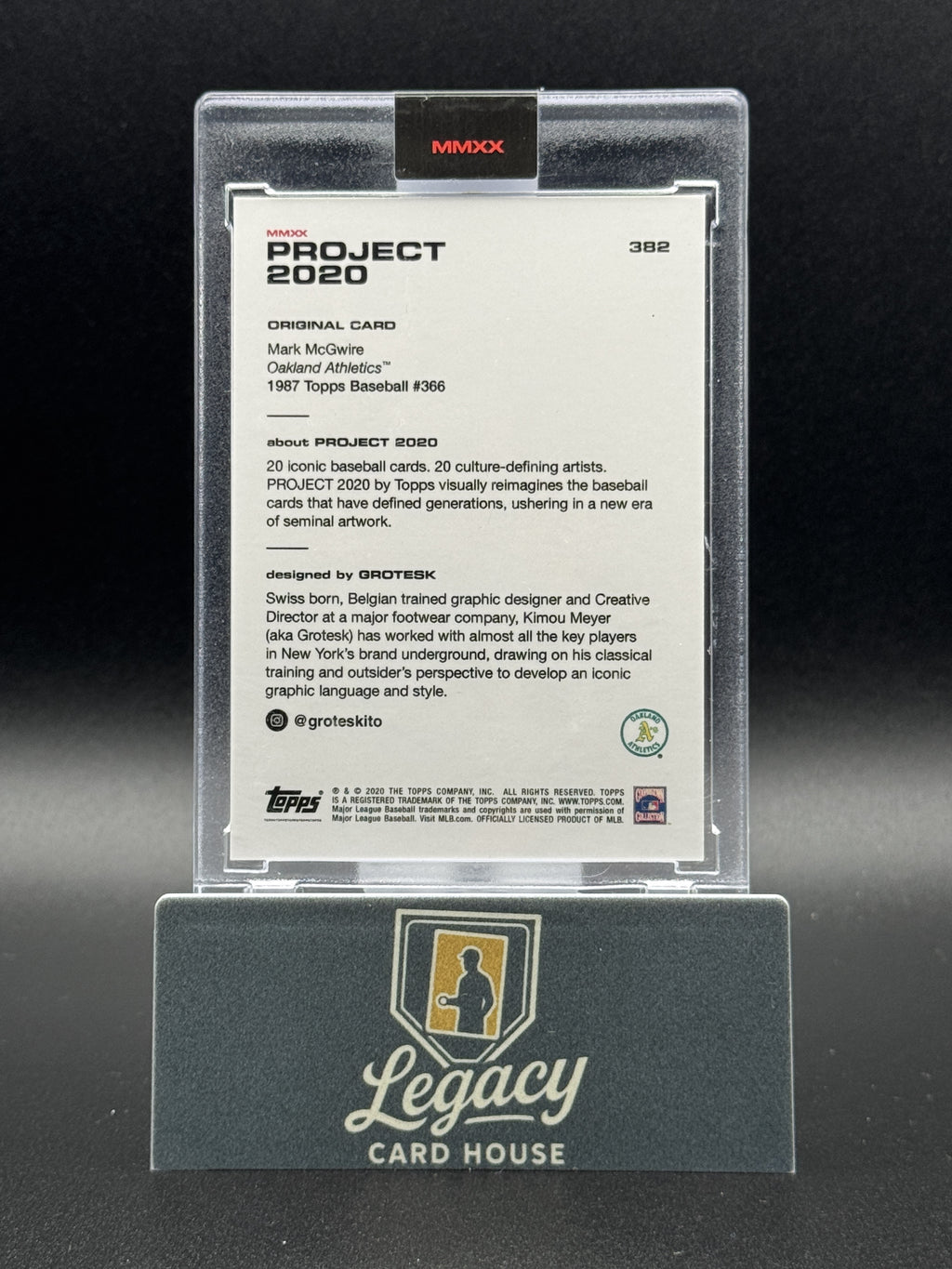 2020 Topps Project 2020 #382 Mark McGwire