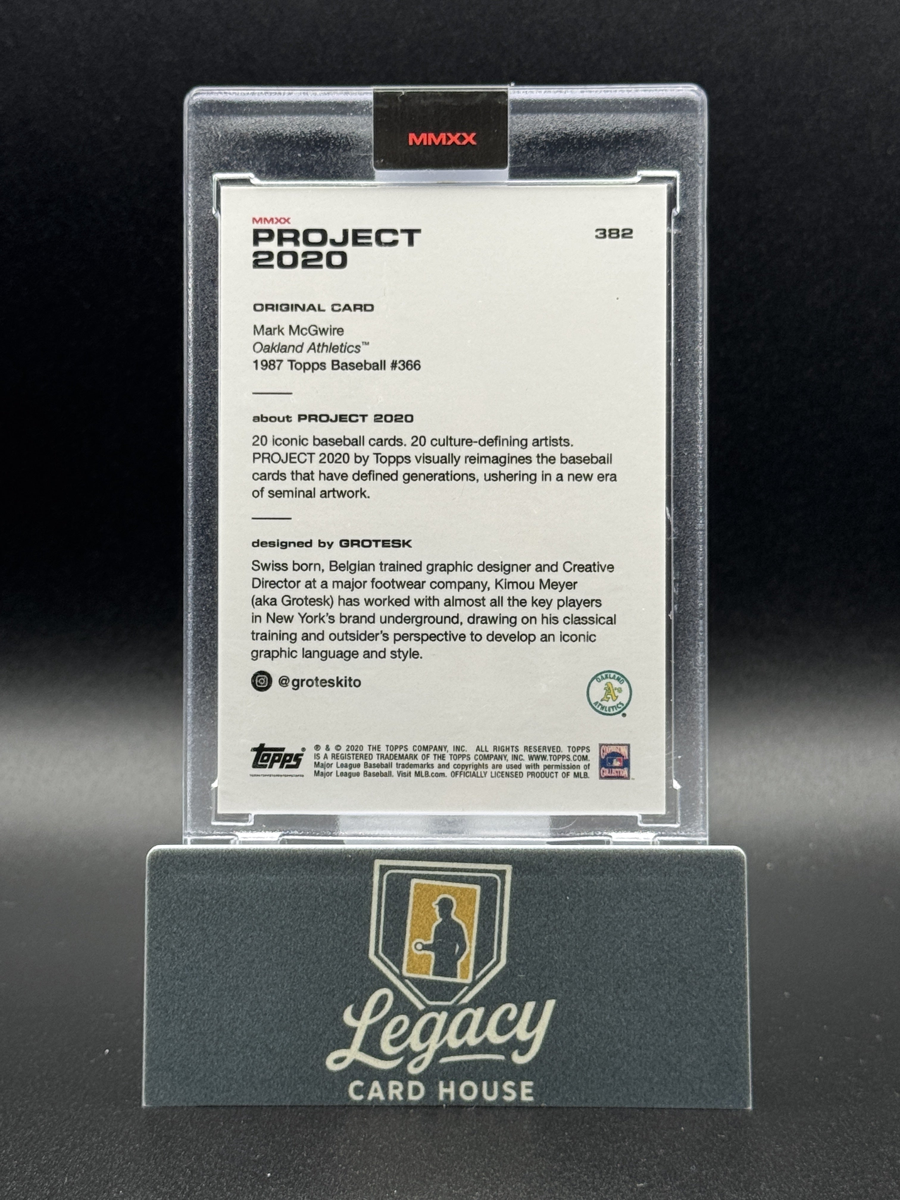2020 Topps Project 2020 #382 Mark McGwire