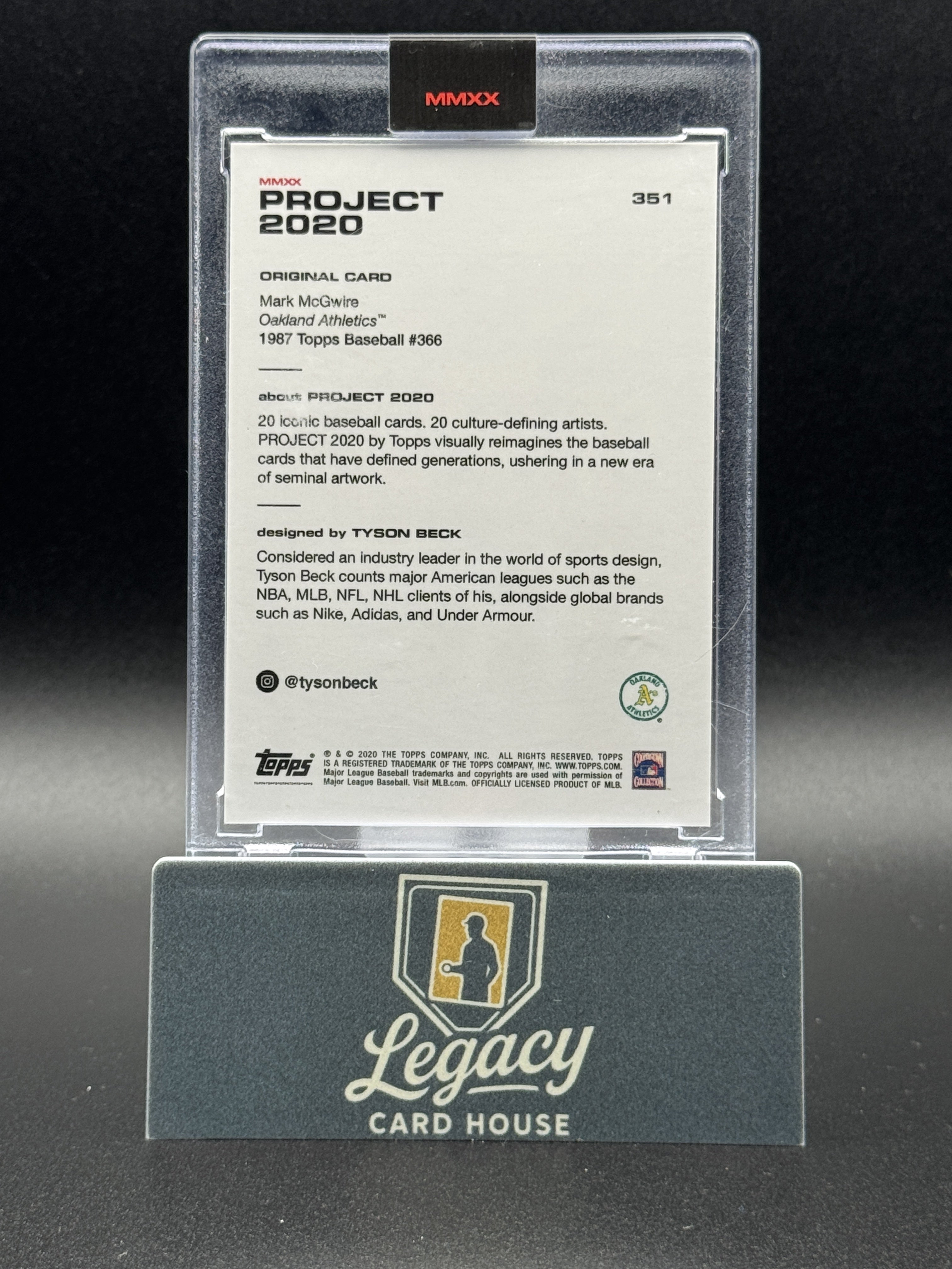 2020 Topps Project 2020 #351 Mark McGwire