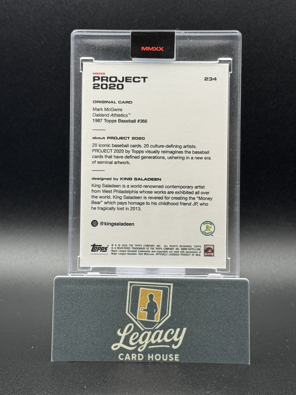 2020 Topps Project 2020 #234 Mark McGwire
