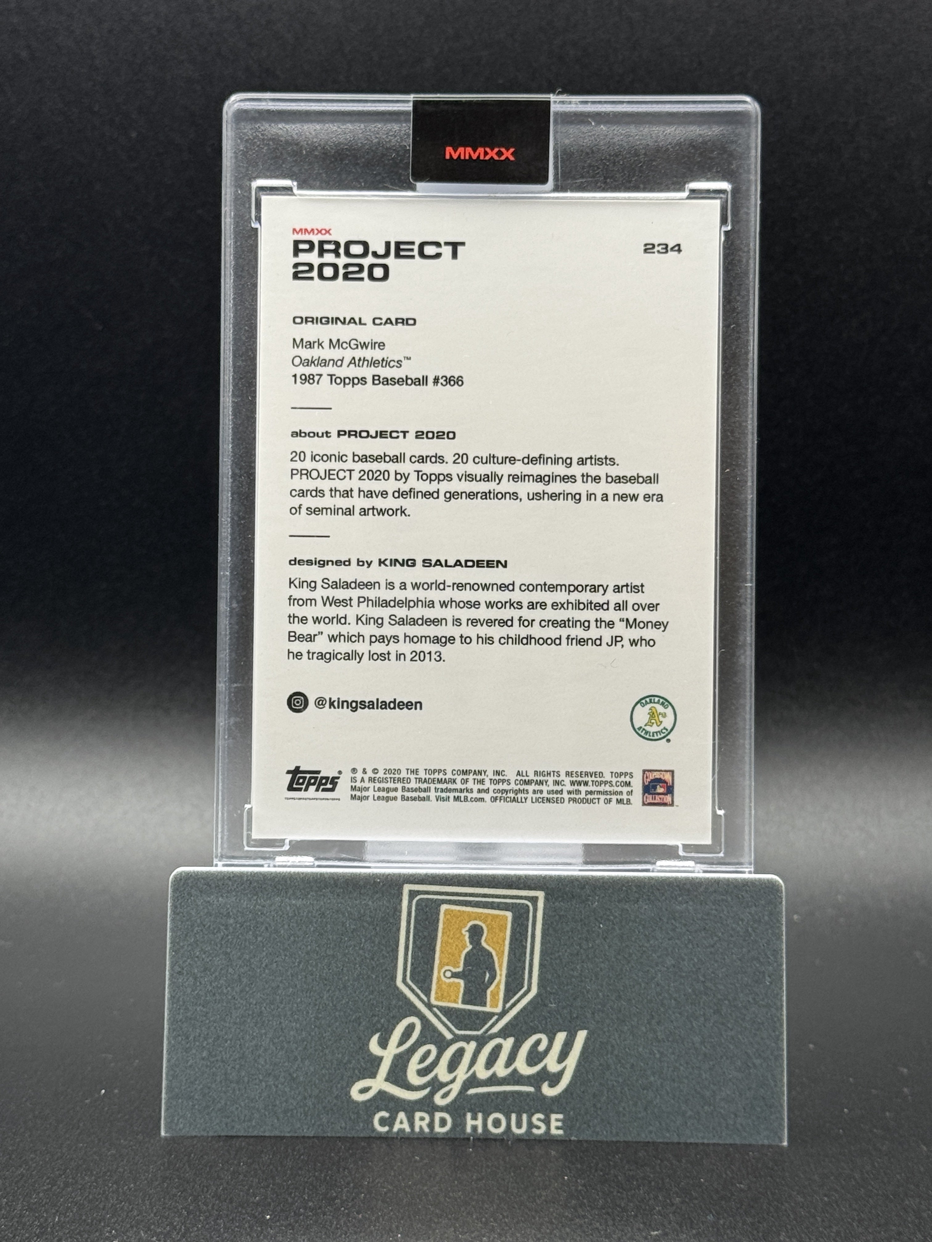 2020 Topps Project 2020 #234 Mark McGwire