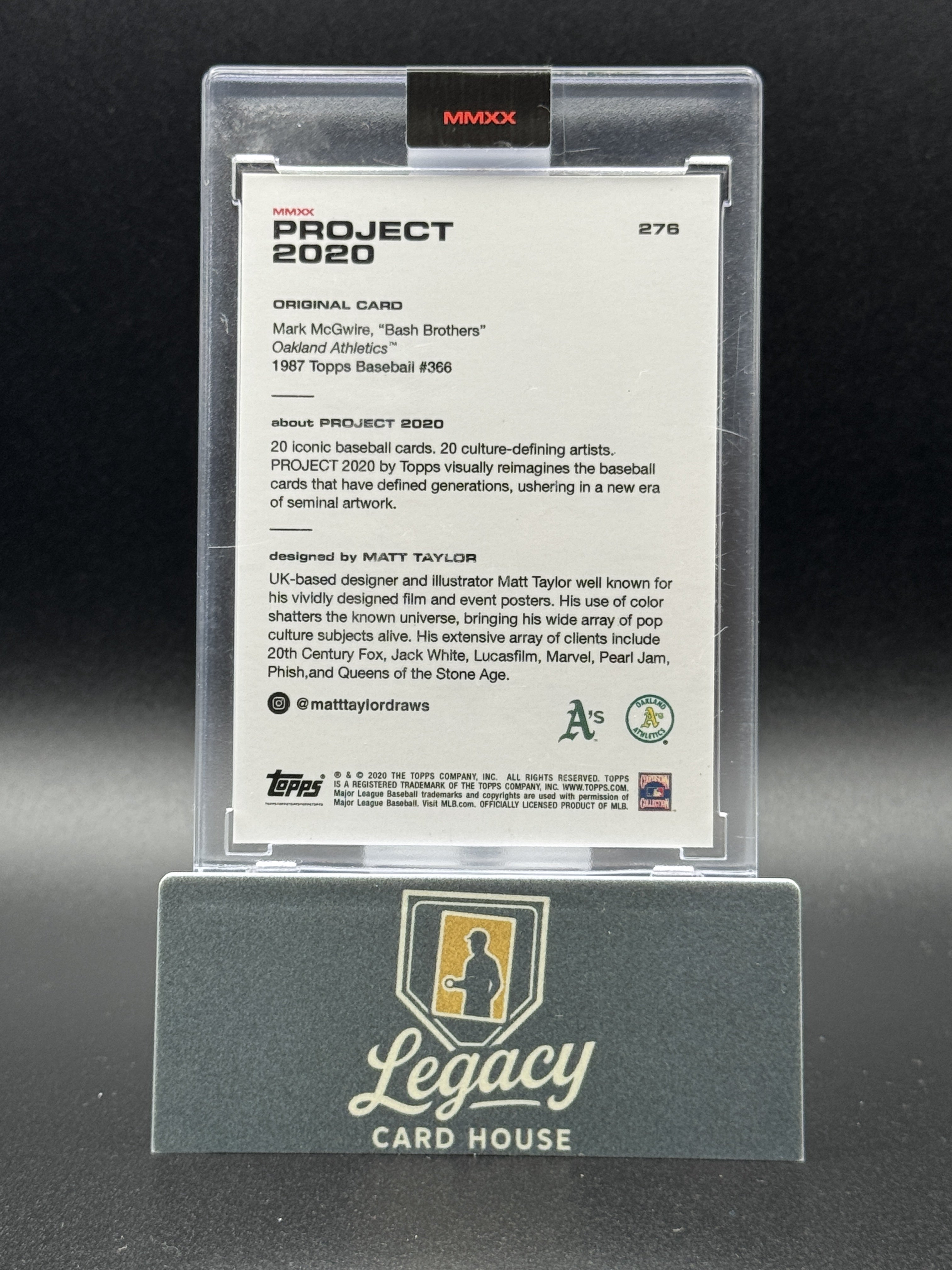 2020 Topps Project 2020 #276 Mark McGwire