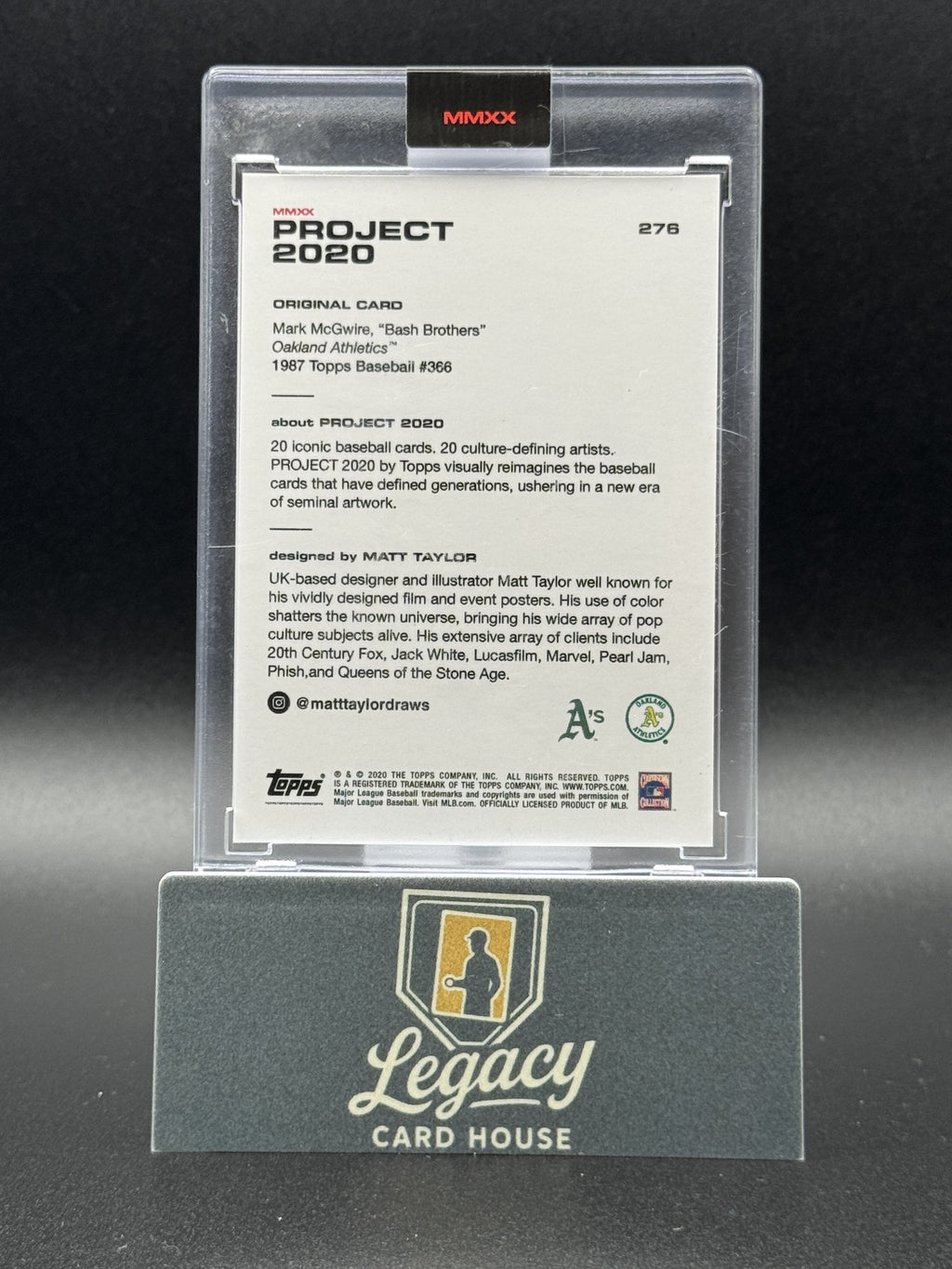 2020 Topps Project 2020 #276 Mark McGwire