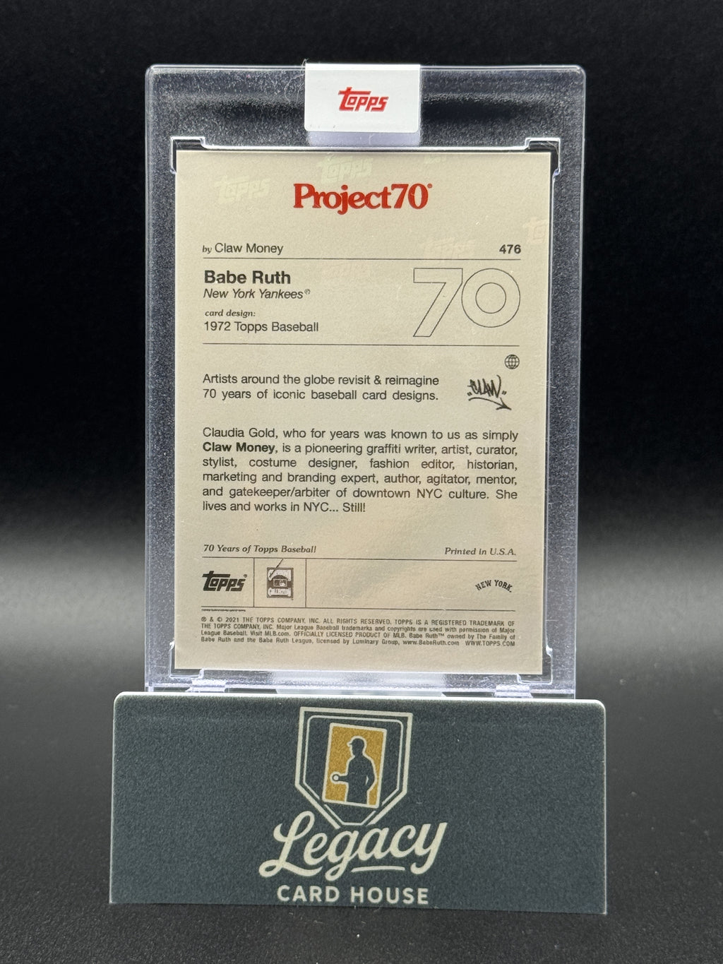 2021-22 Topps Project70 #476 Babe Ruth