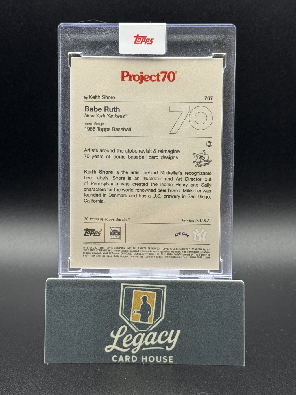 2021-22 Topps Project70 #767 Babe Ruth