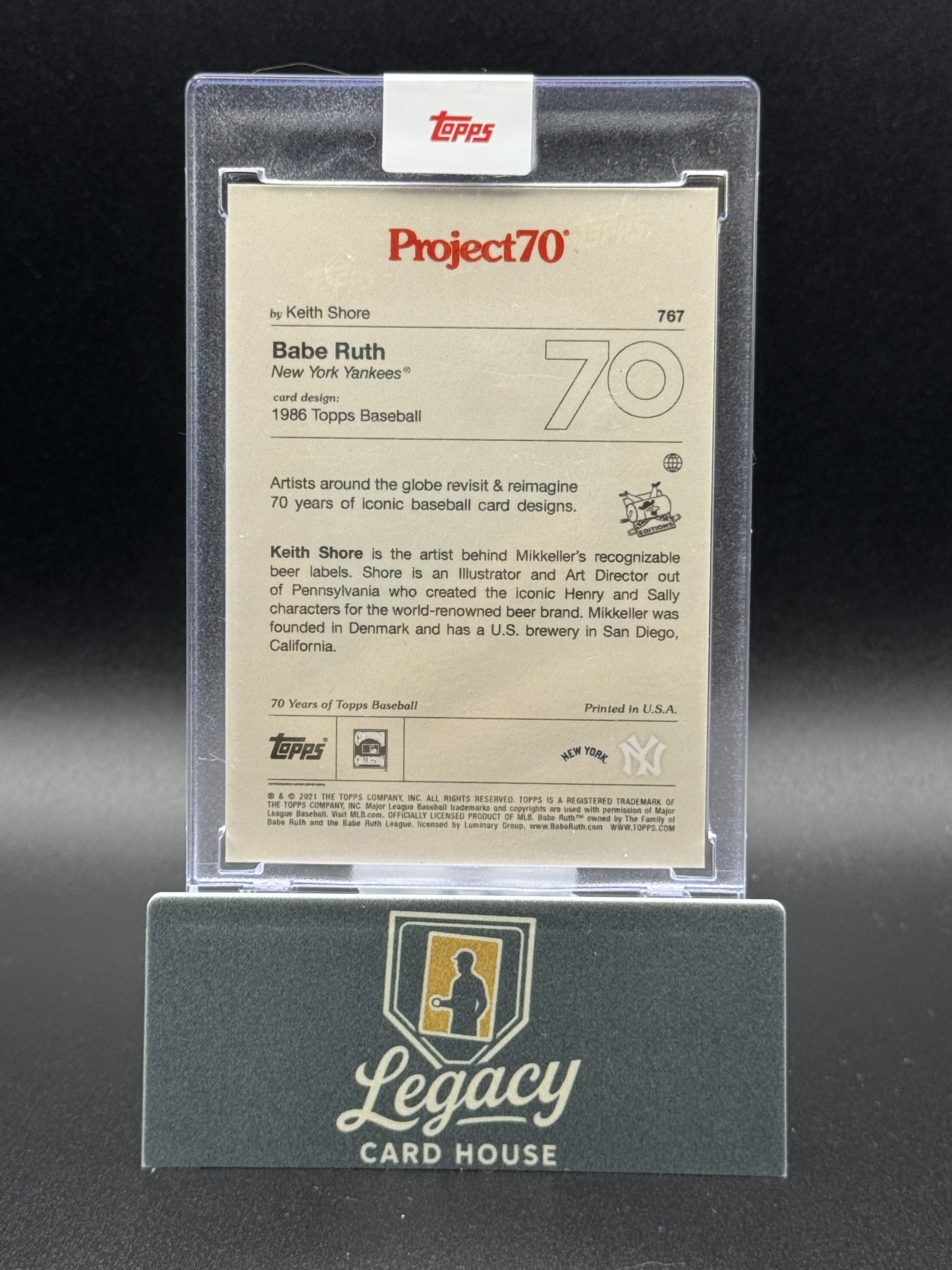 2021-22 Topps Project70 #767 Babe Ruth