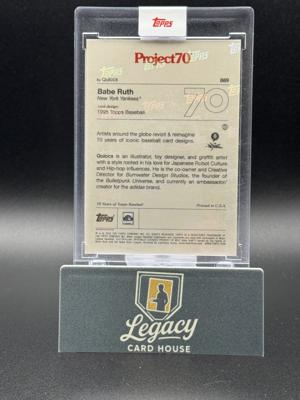 2021-22 Topps Project70 #889 Babe Ruth