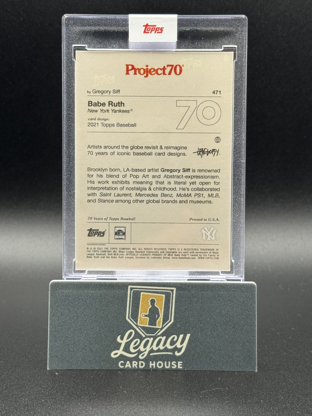 2021-22 Topps Project70 #471 Babe Ruth