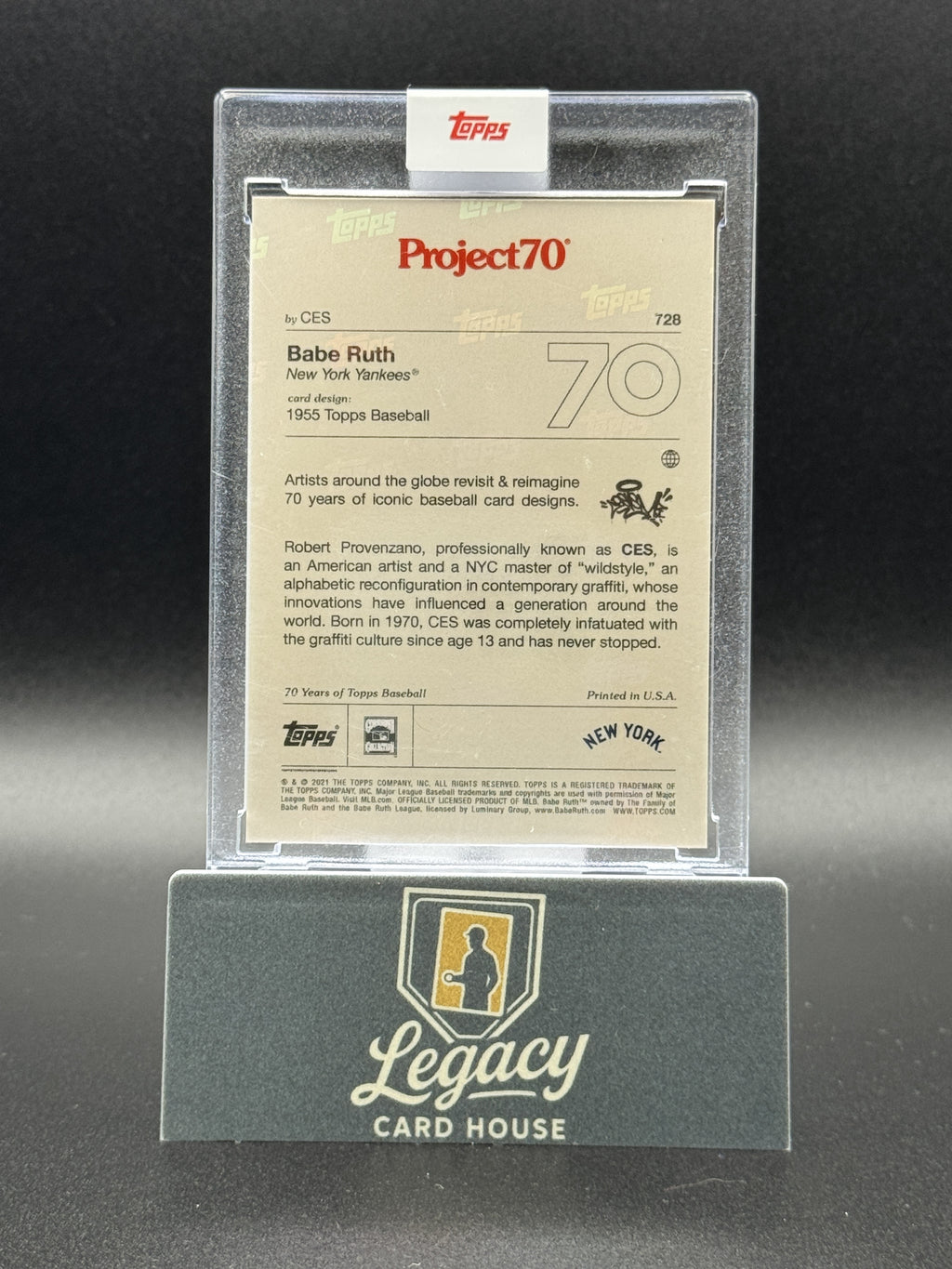 2021-22 Topps Project70 #728 Babe Ruth