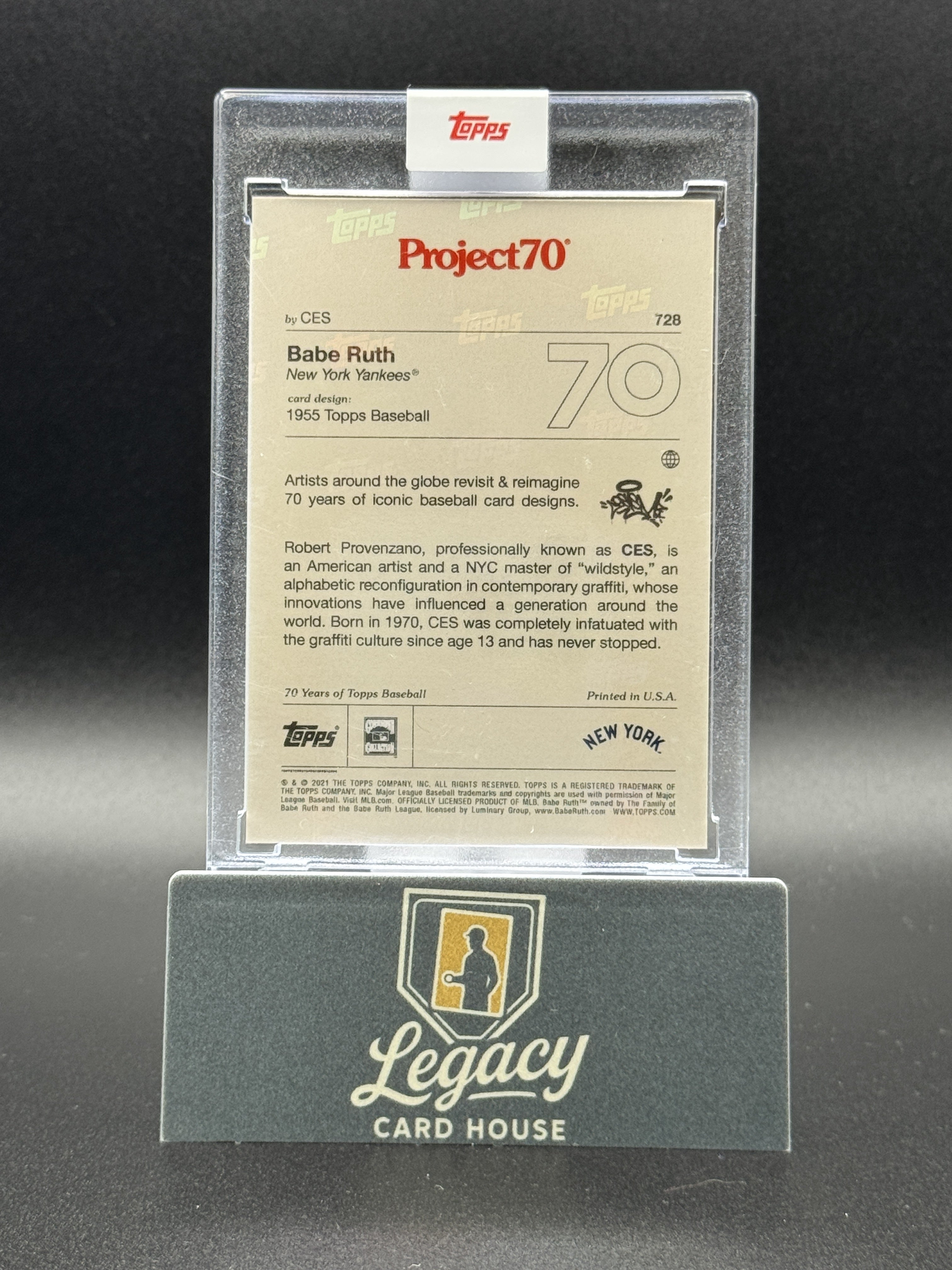 2021-22 Topps Project70 #728 Babe Ruth