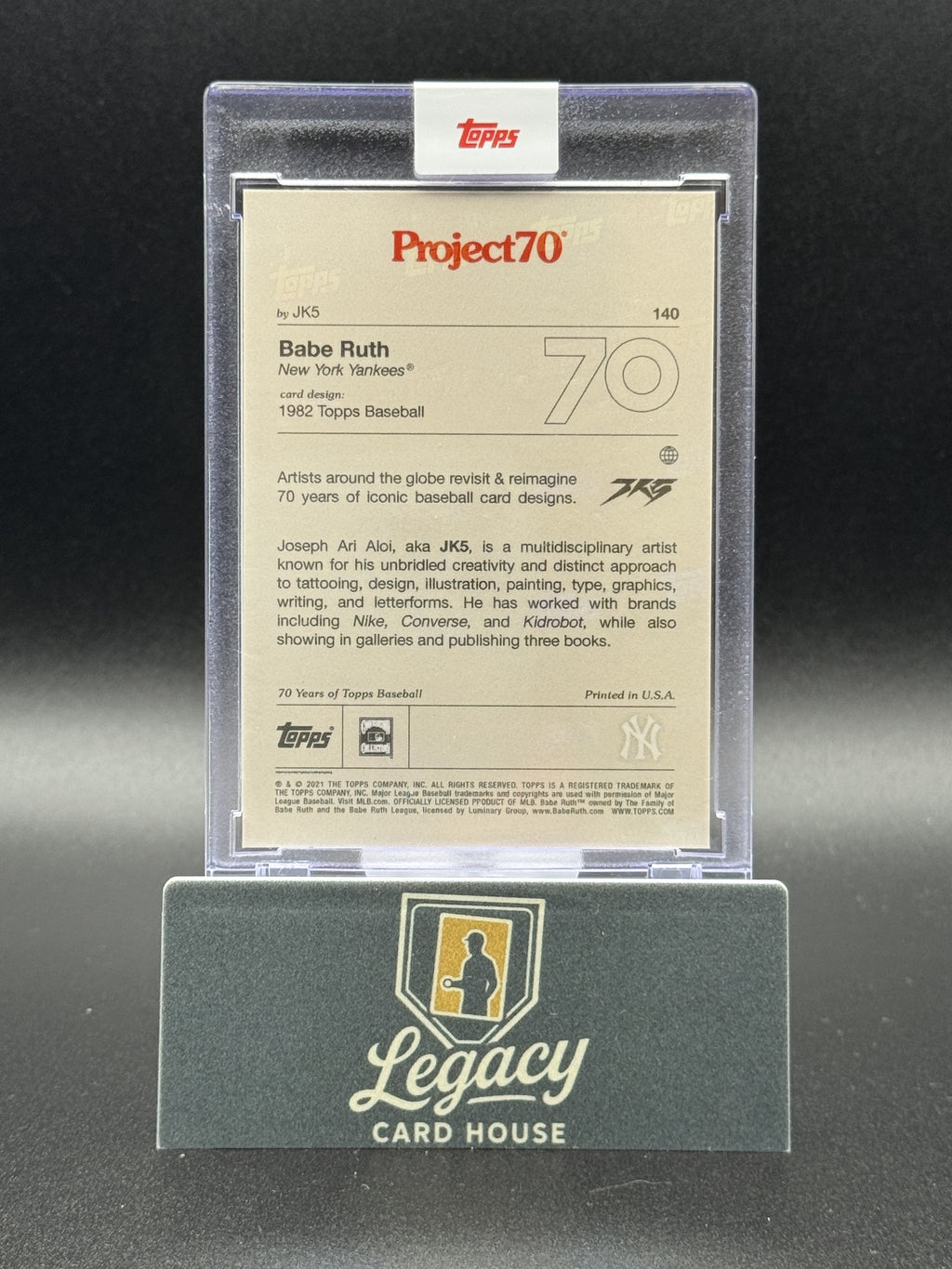 2021-22 Topps Project70 #140 Babe Ruth