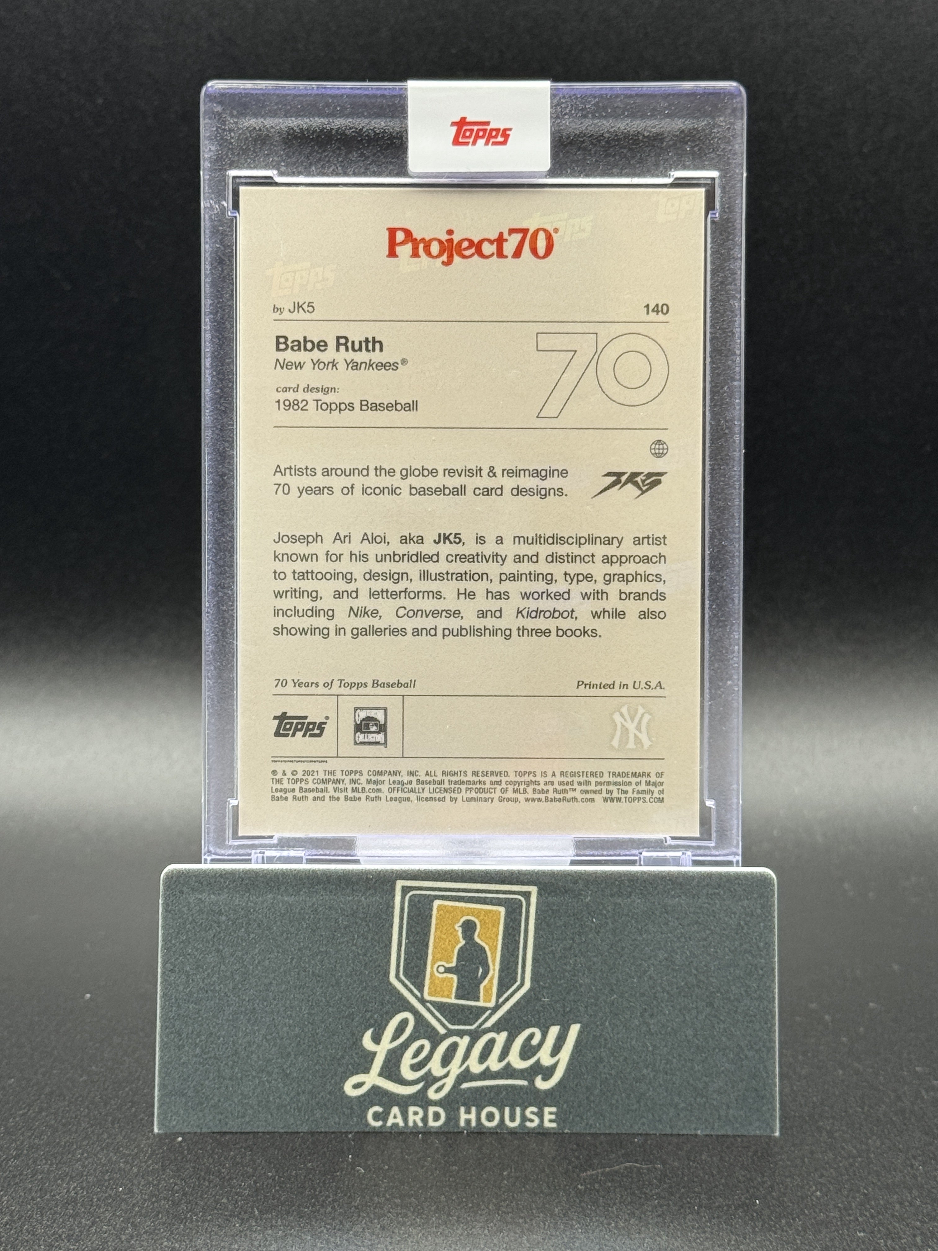 2021-22 Topps Project70 #140 Babe Ruth