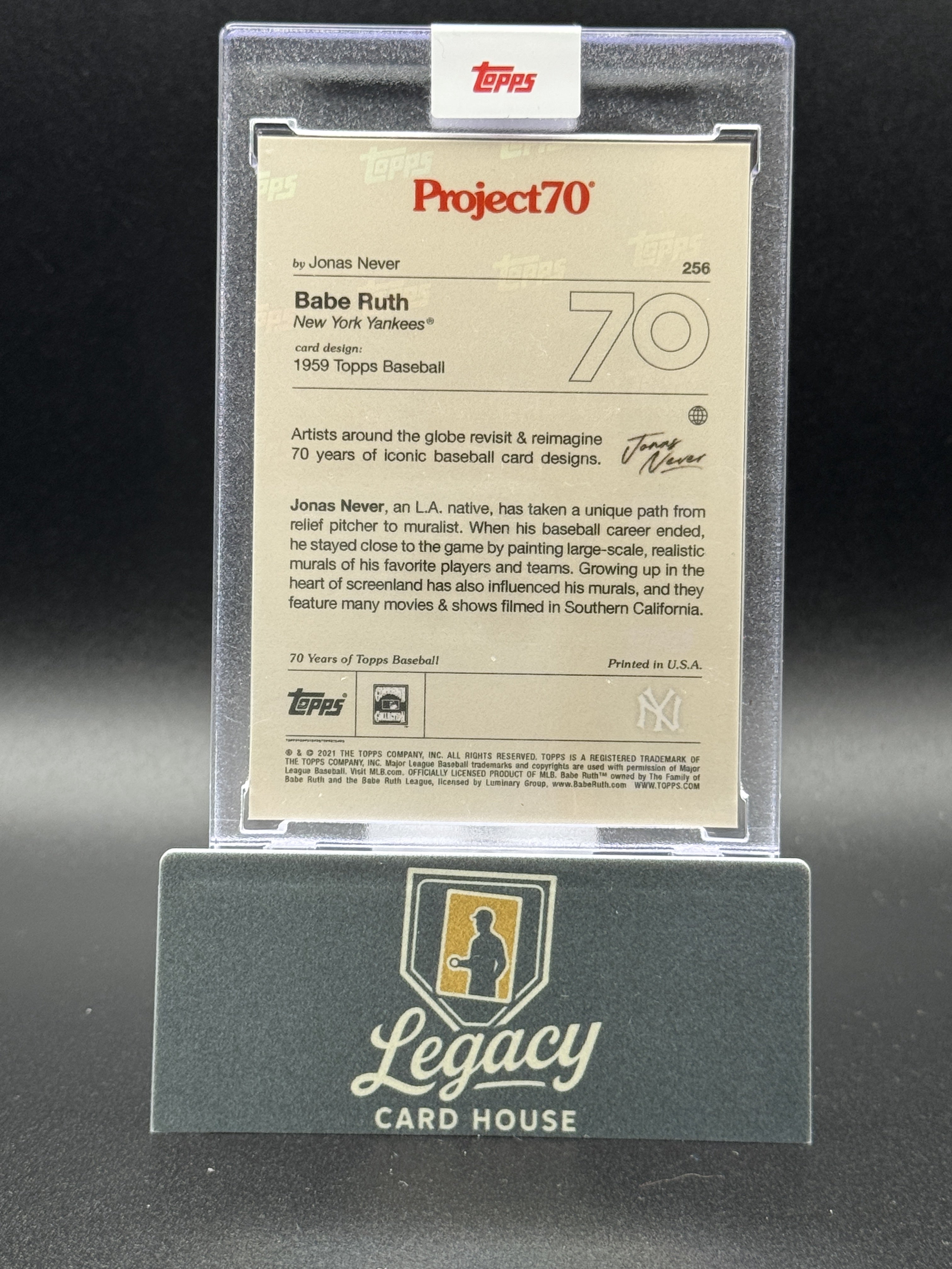 2021-22 Topps Project70 #256 Babe Ruth