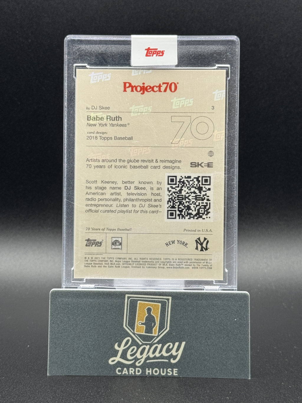 2021-22 Topps Project70 #3 Babe Ruth