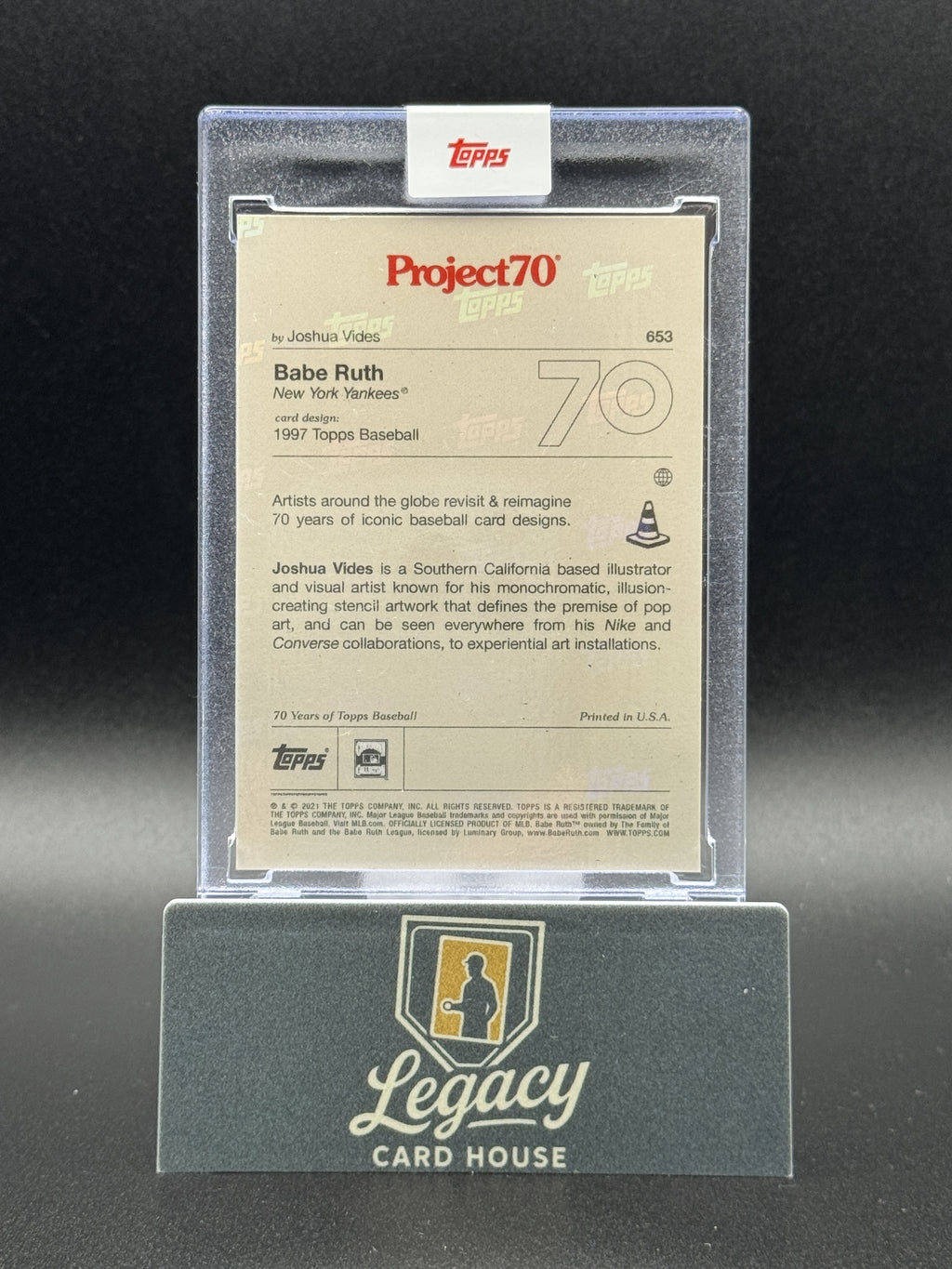 2021-22 Topps Project70 #653 Babe Ruth