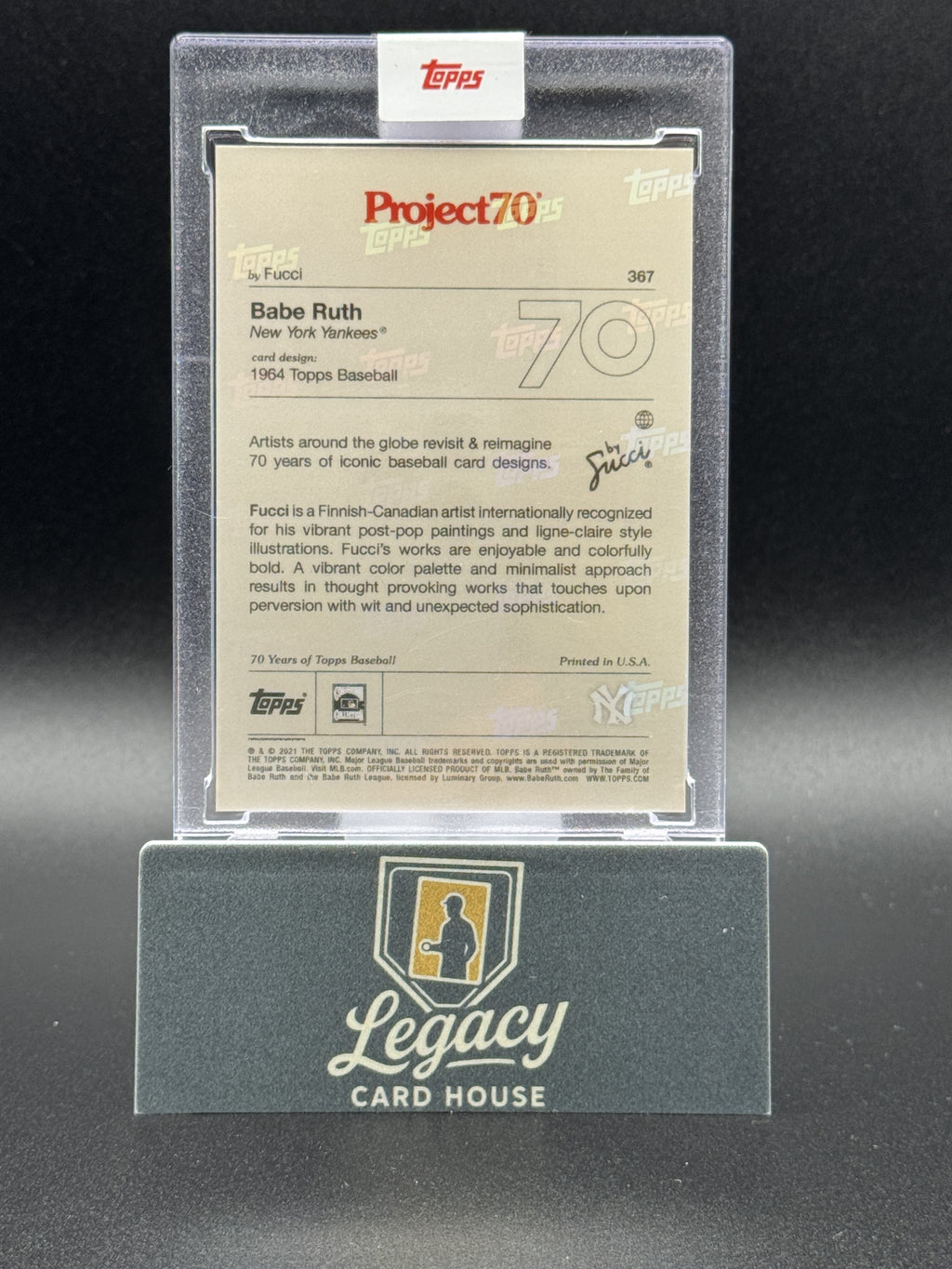 2021-22 Topps Project70 #367 Babe Ruth