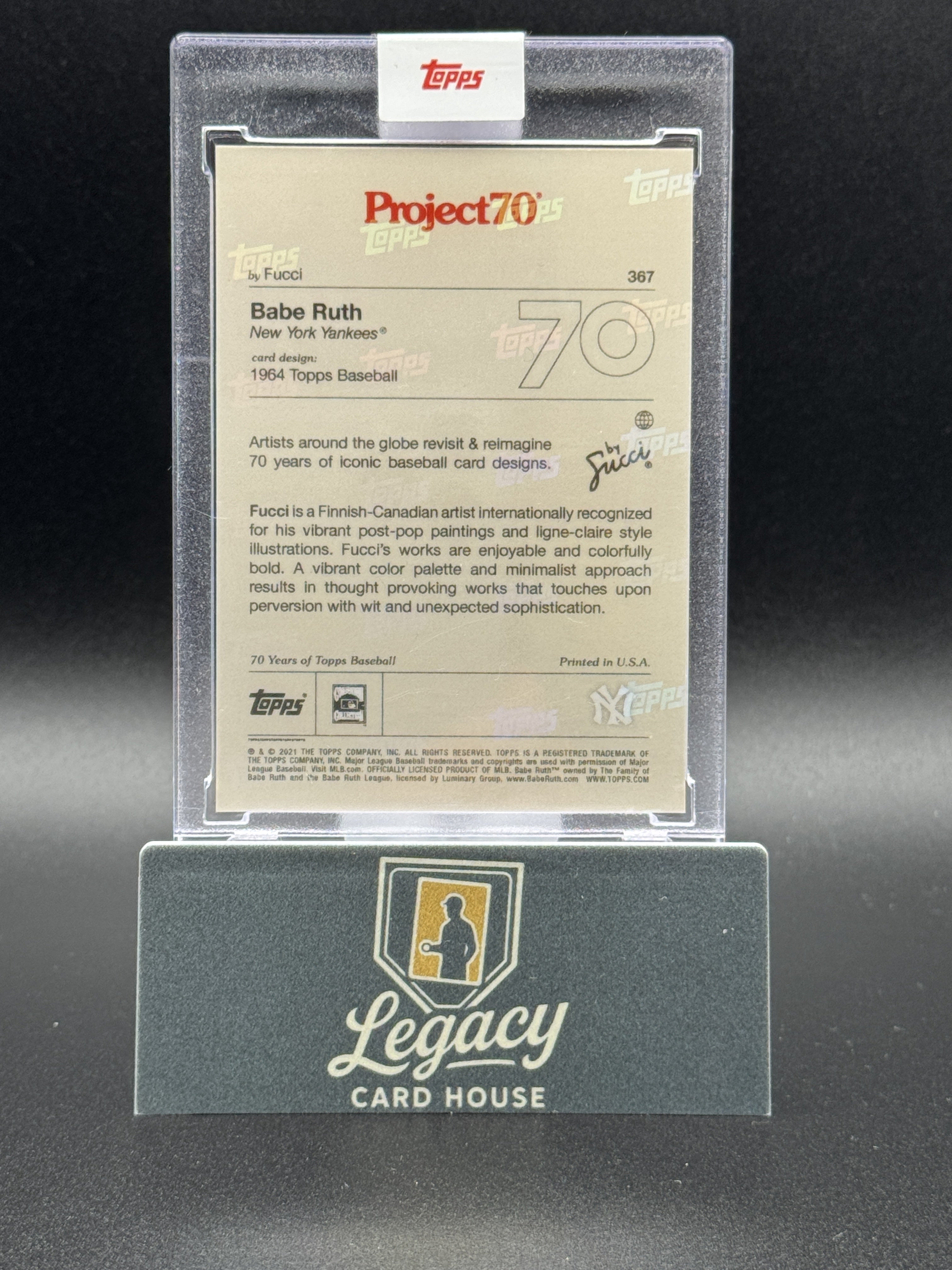 2021-22 Topps Project70 #367 Babe Ruth