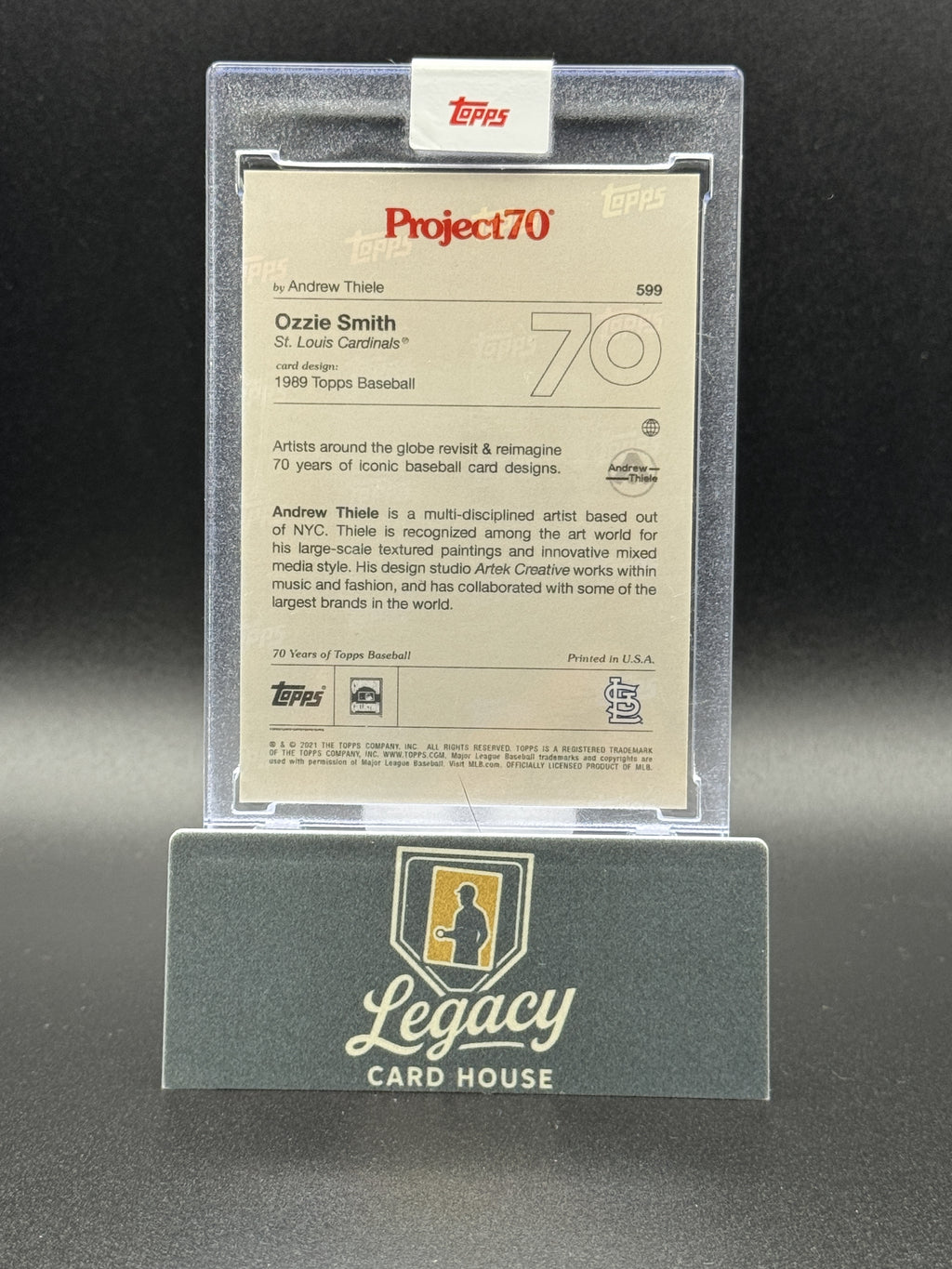 2021-22 Topps Project70 #599 Ozzie Smith