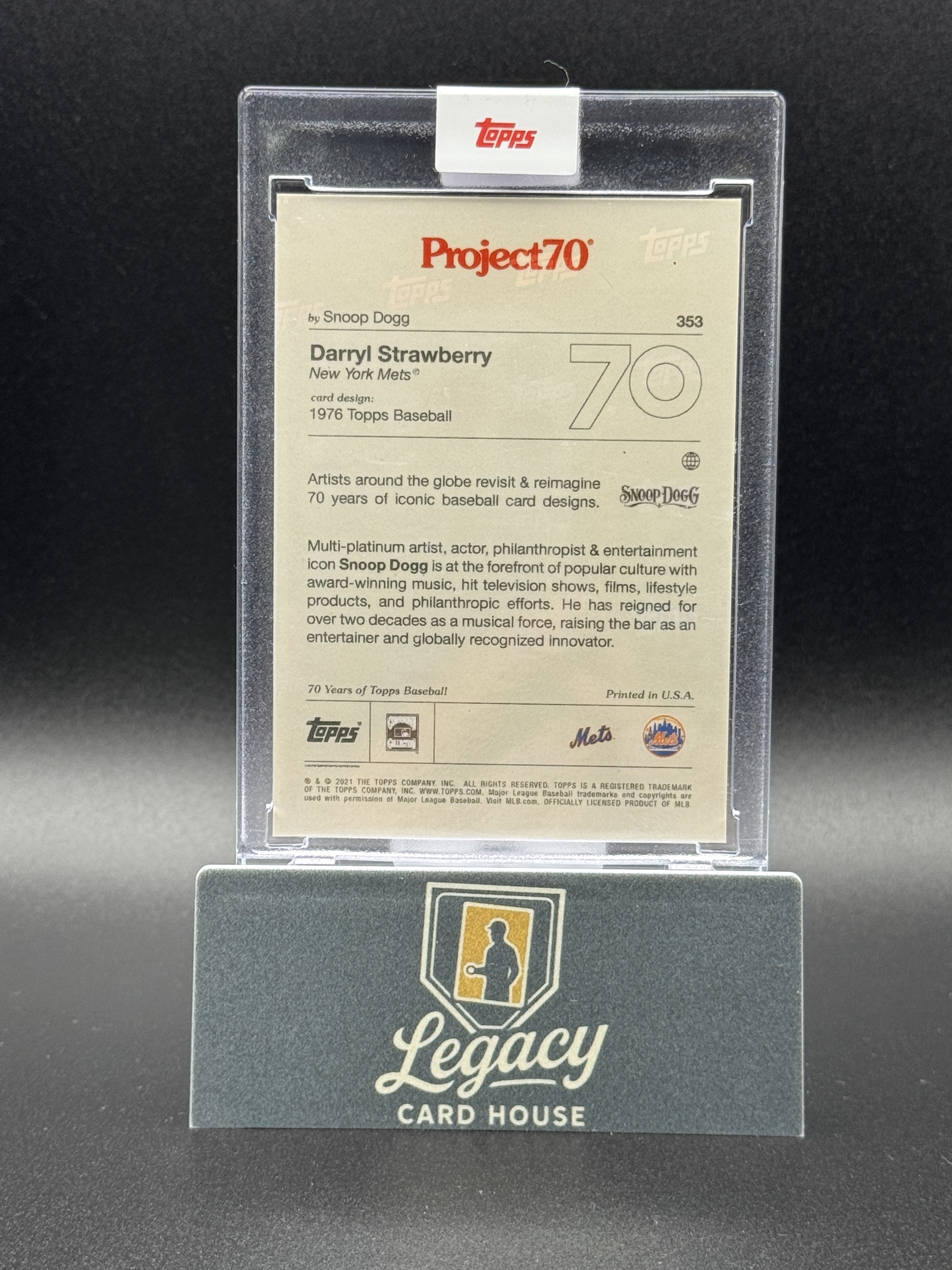 2021-22 Topps Project70 #353 Darryl Strawberry