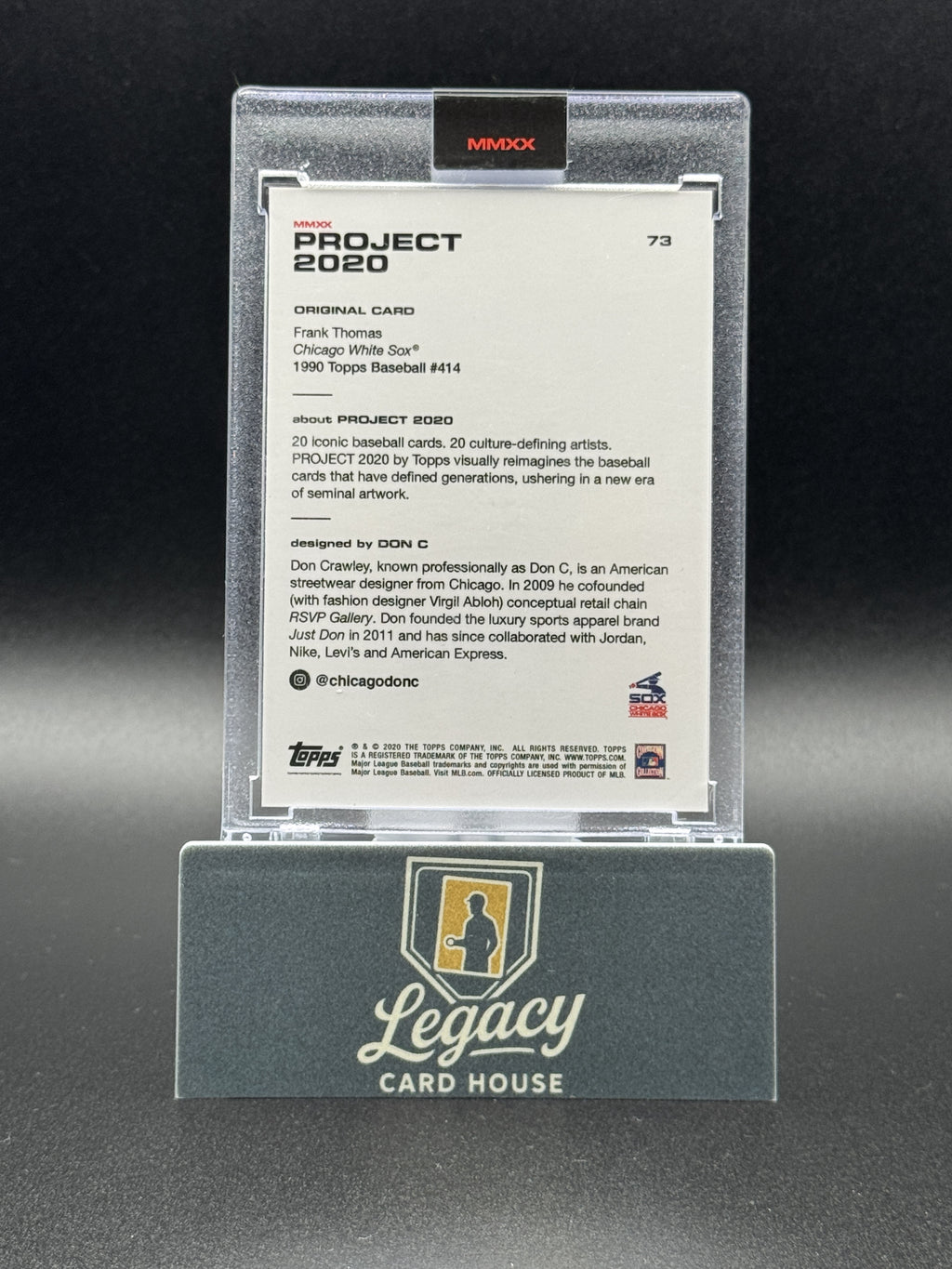 2020 Topps Project 2020 #73 Frank Thomas